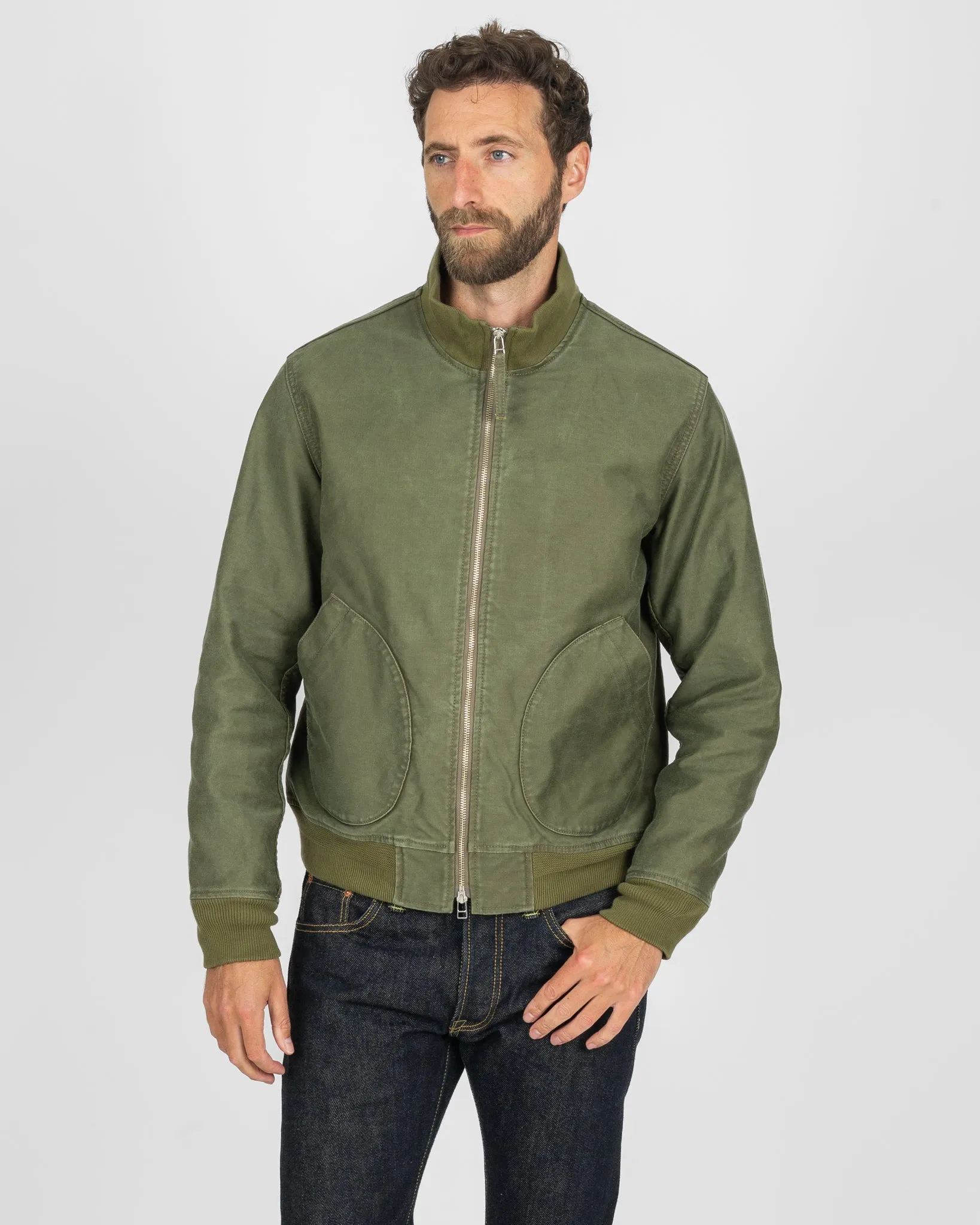 12oz Whipcord Tanker Jacket - Olive Drab Green sold by Iron Heart product image thumbnail 2