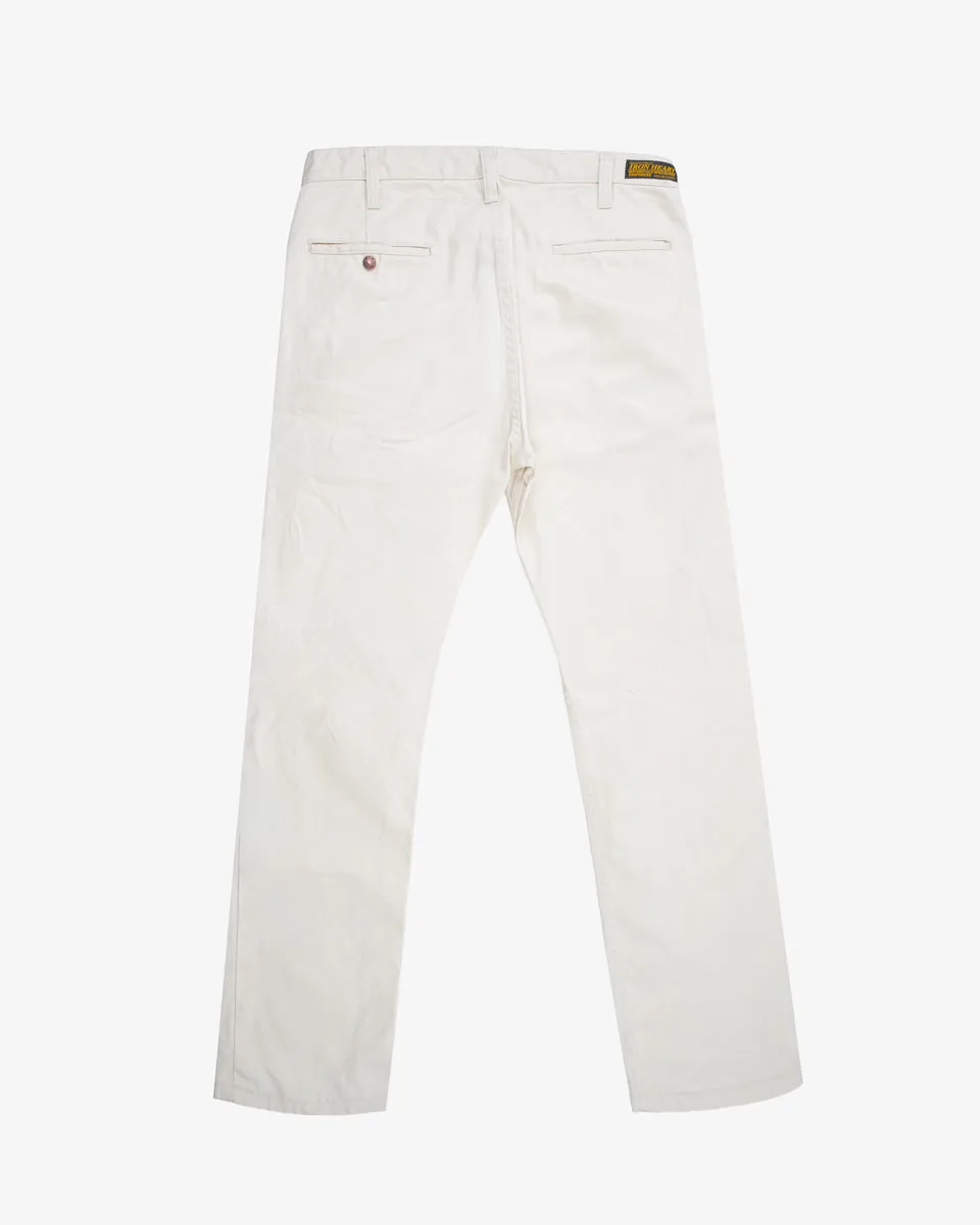 9oz Mercerised Selvedge Cotton Slim Tapered Chinos - Ivory (IH-721-IVO) Tag 35, Hemmed to 31.0" sold by Iron Heart product image thumbnail 2