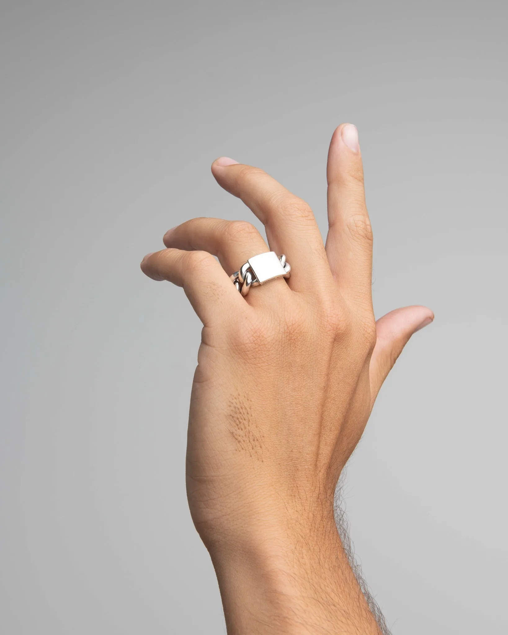 GOOD ART HLYWD Curb Chain ID Ring Size C - Sterling Silver sold by Iron Heart product image thumbnail 5