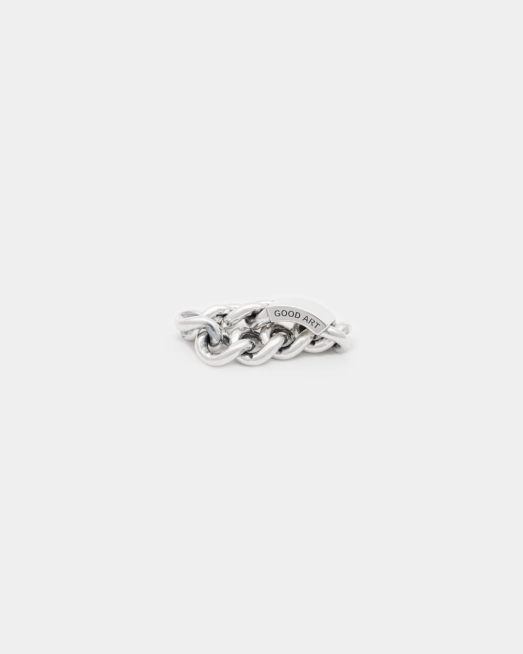 GOOD ART HLYWD Curb Chain ID Ring Size C - Sterling Silver sold by Iron Heart product image thumbnail 3