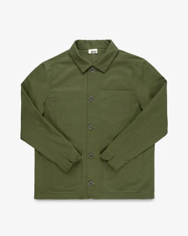 STF 8oz Brushed Twill Chore Jacket - Olive sold by Iron Heart