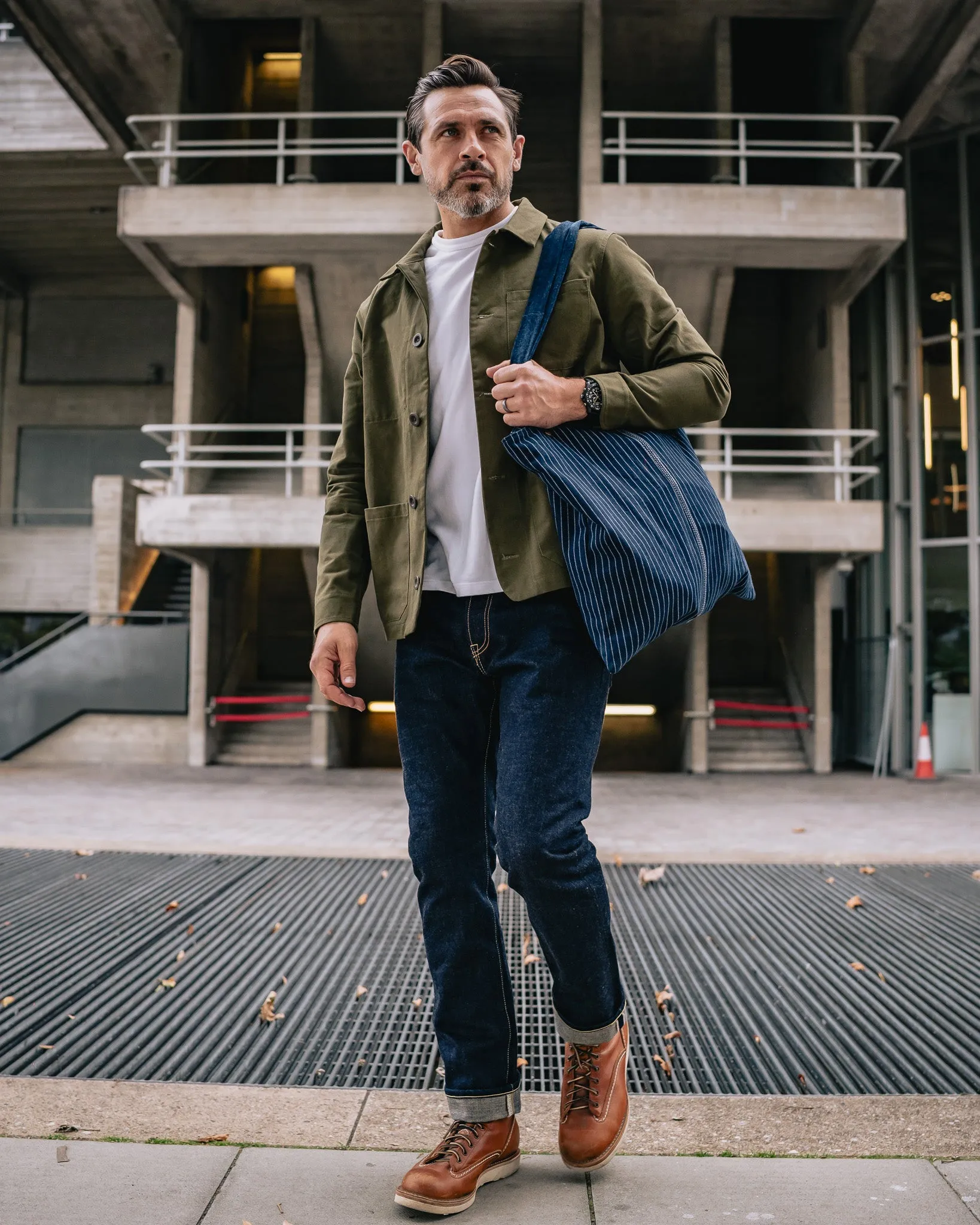 STF 8oz Brushed Twill Chore Jacket - Olive sold by Iron Heart product image thumbnail 3