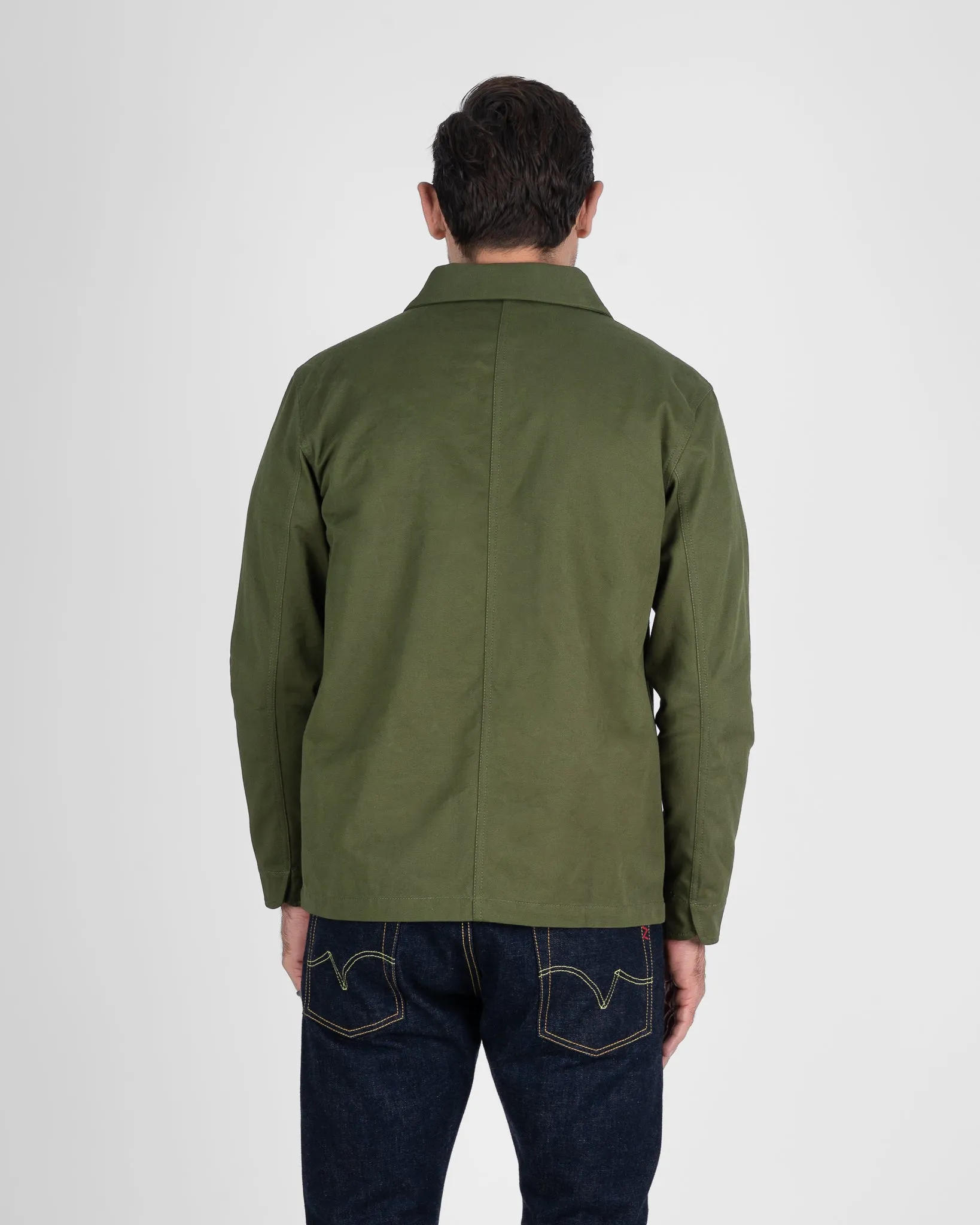 STF 8oz Brushed Twill Chore Jacket - Olive sold by Iron Heart product image thumbnail 4