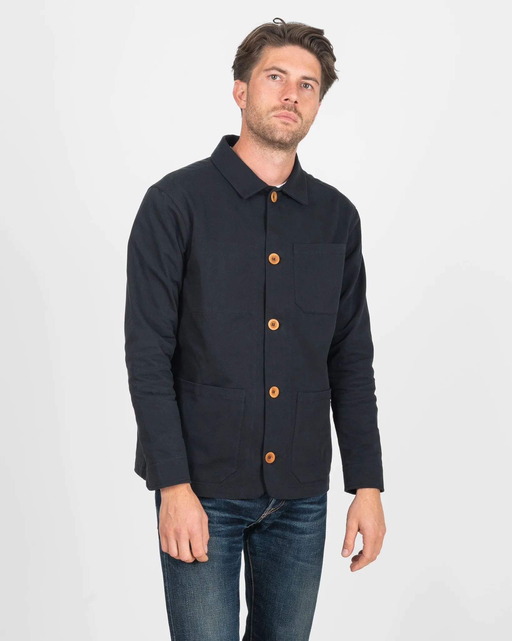 STF 8oz Brushed Twill Chore Jacket - Black sold by Iron Heart product image thumbnail 2
