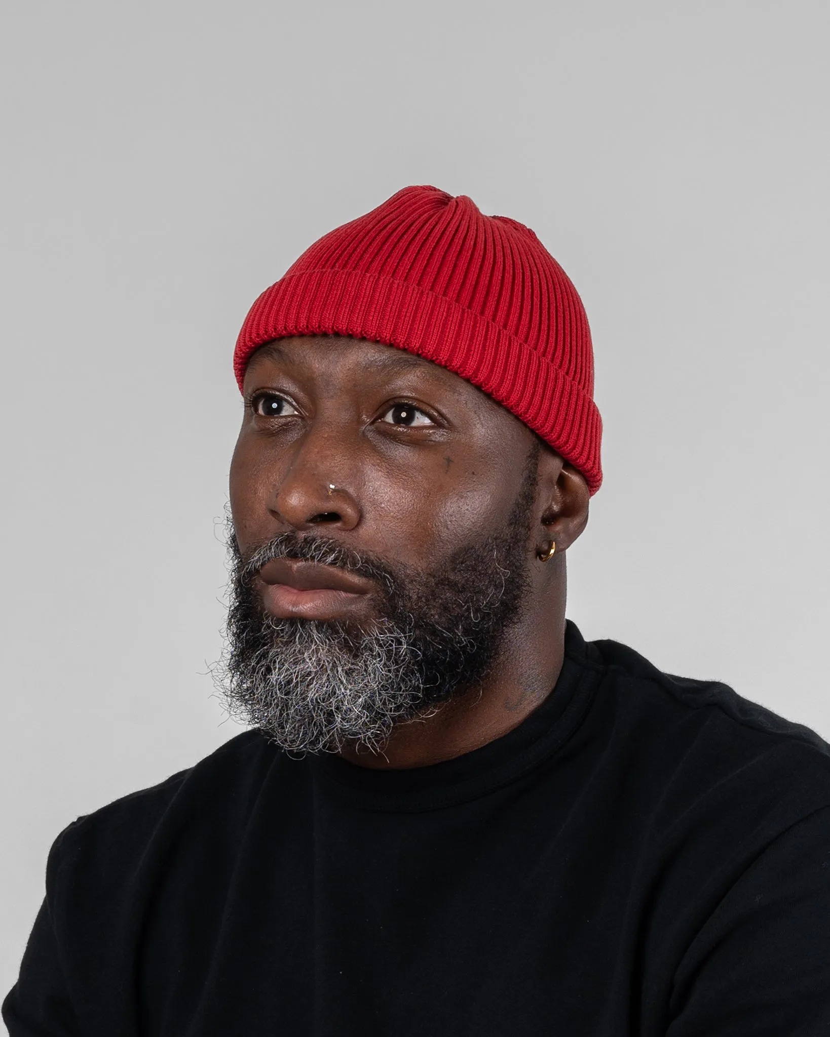 ROTOTO - Cotton Roll Up Hat - Dark Red sold by Iron Heart product image thumbnail 2