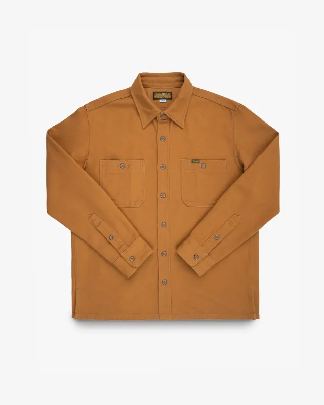 13oz Oxford Cloth Work Overshirt - Camel sold by Iron Heart