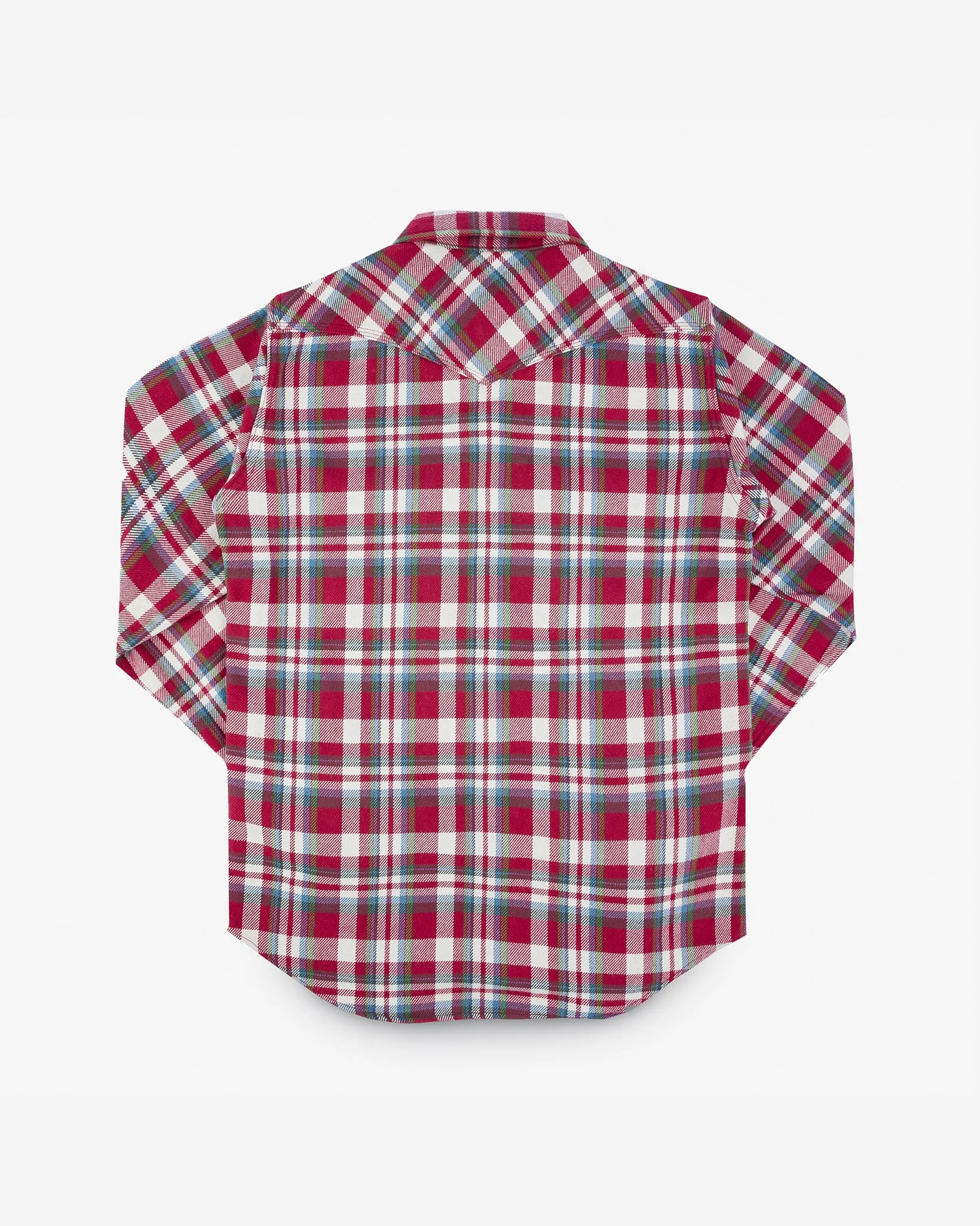 Ultra Heavy Flannel Crazy Check Western Shirt - Red sold by Iron Heart product image thumbnail 5