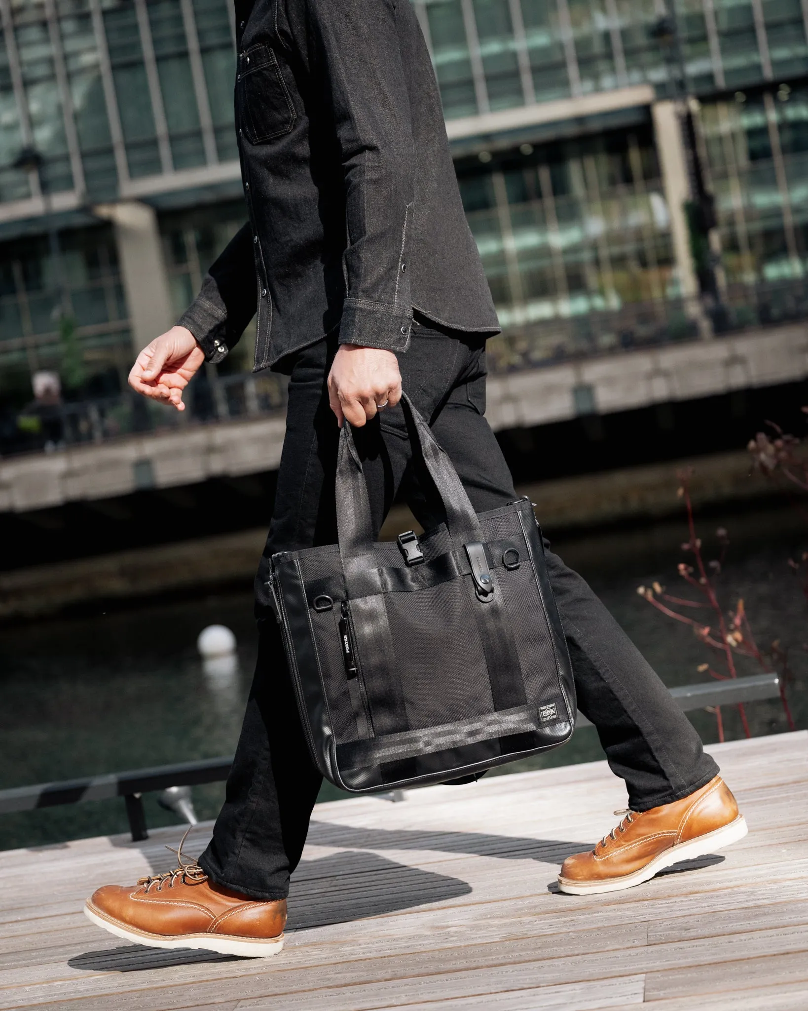 Porter - Yoshida & Co. - Heat Tote Bag - Black sold by Iron Heart product image thumbnail 4