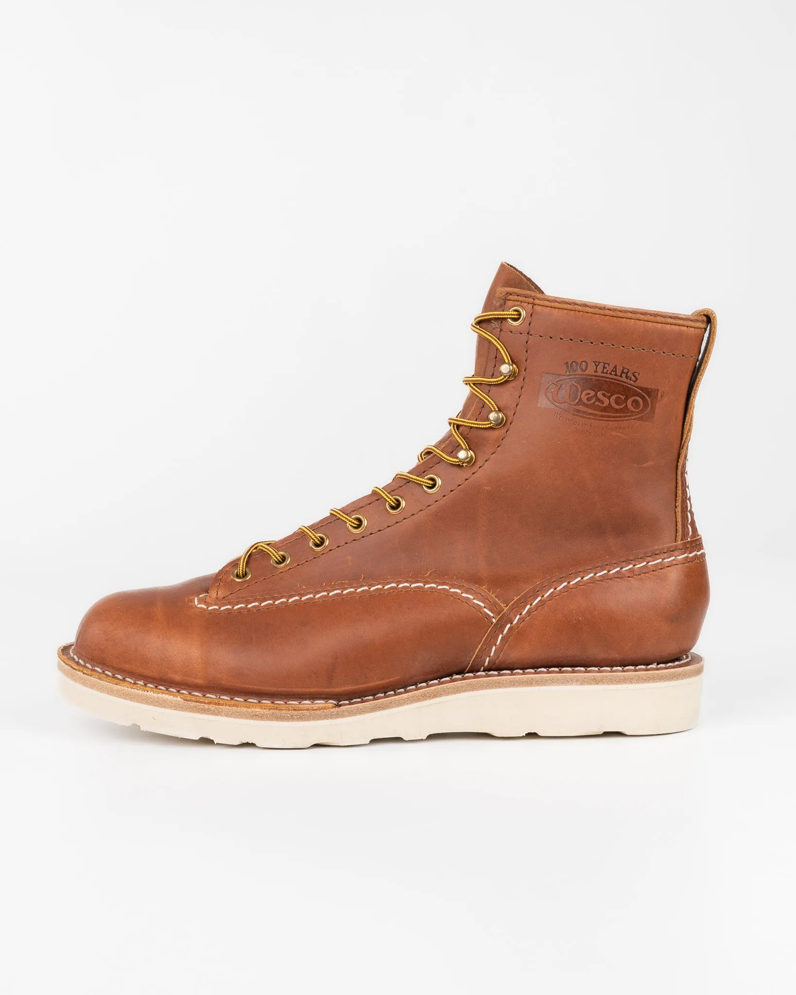 Iron Heart Int'l x Wesco® - 8" Domain Jobmaster® Boot - British Tan. The "Journeyman" sold by Iron Heart product image thumbnail 5