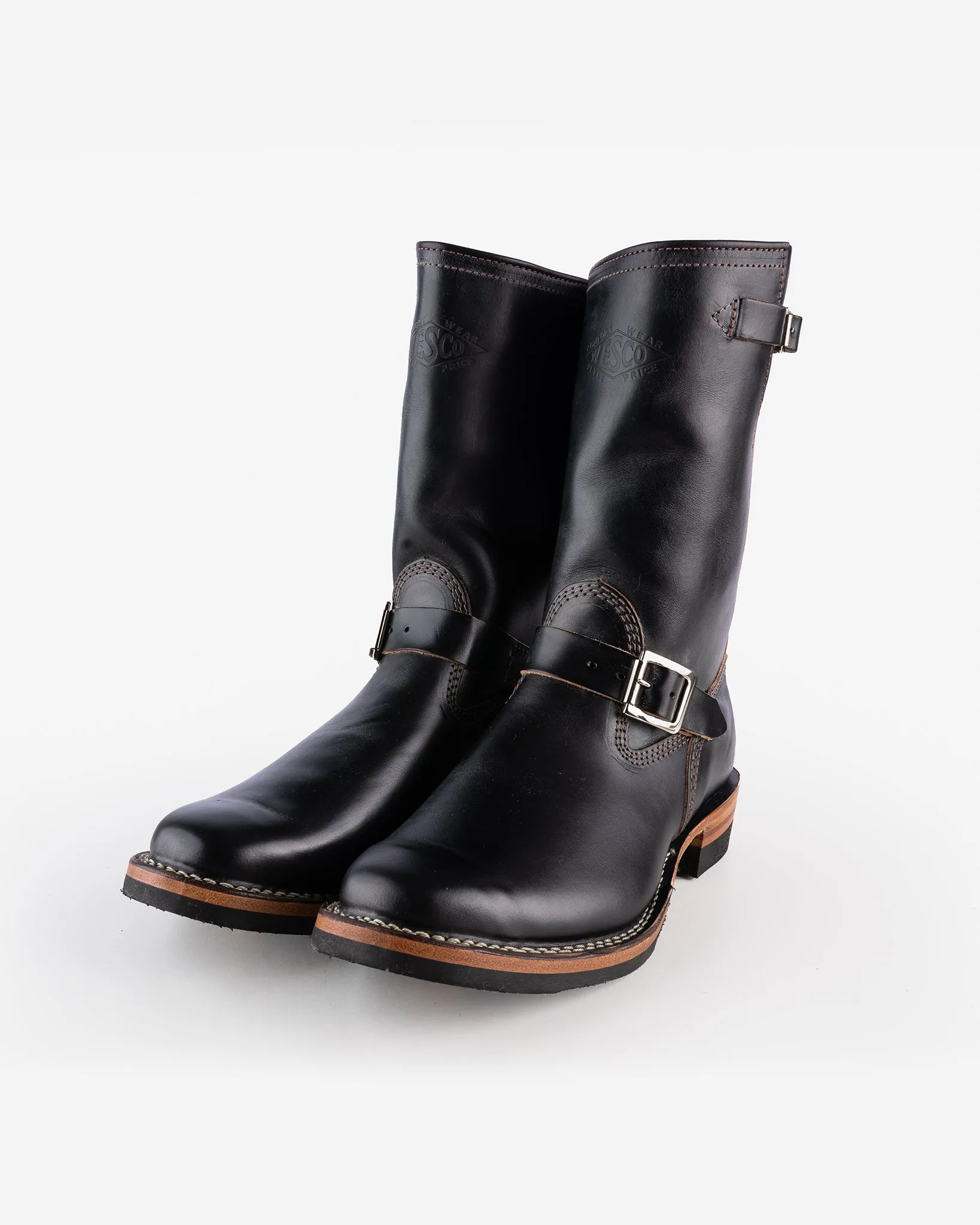Wesco® - 10" Horween Horsehide Engineer Boot - Black. The "Mister Lou" sold by Iron Heart
