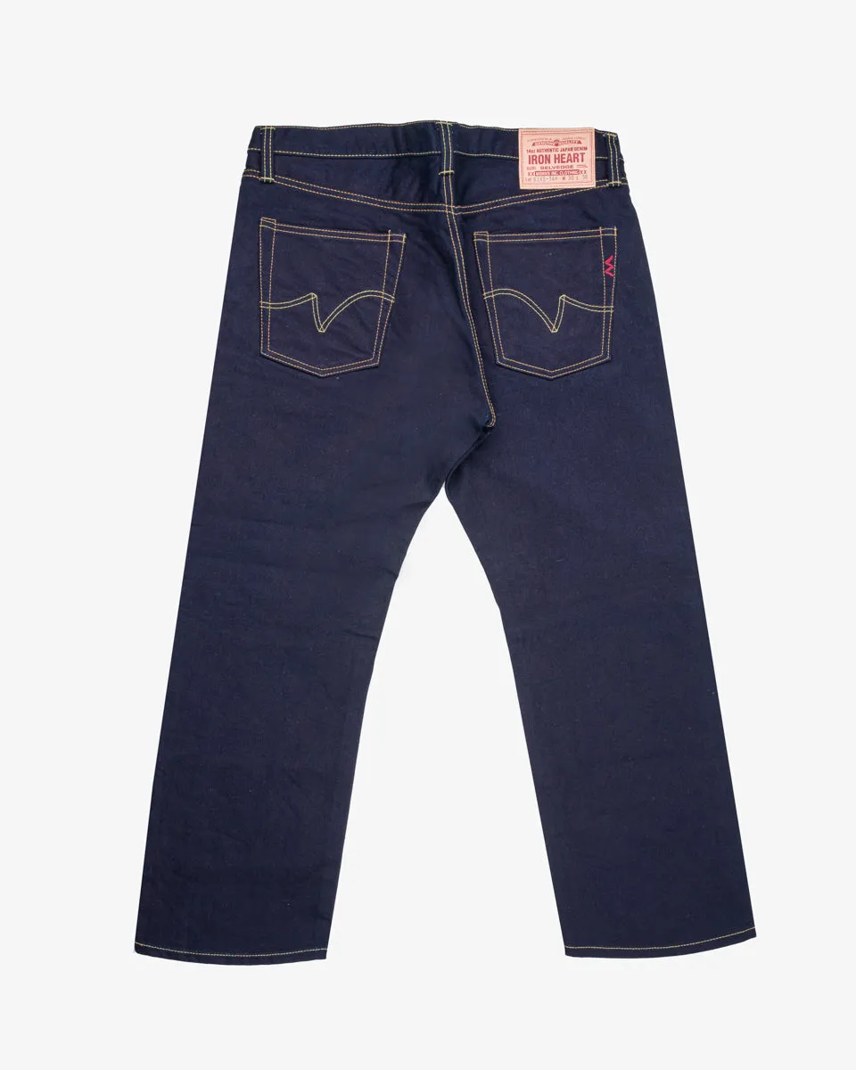 14oz Selvedge Denim Straight Cut Jeans - Indigo/Black (IH-634s-142ib) Tag 36, Hemmed to 27.0" sold by Iron Heart product image thumbnail 2