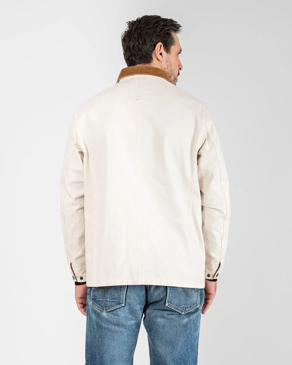 10oz Kurashikizome® Organic Cotton Duck Chore Jacket - Ivory sold by Iron Heart product image thumbnail 3
