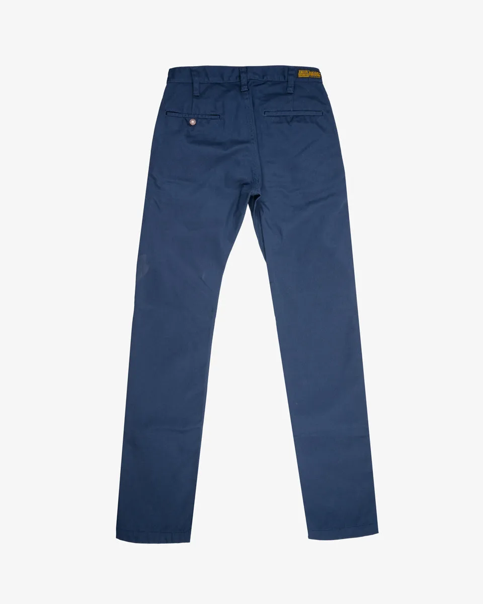 9oz Mercerised Selvedge Cotton Relaxed Tapered Cut Chinos - Navy (IH-727-NAV) Tag 30, Hemmed to 35.0" sold by Iron Heart product image thumbnail 2