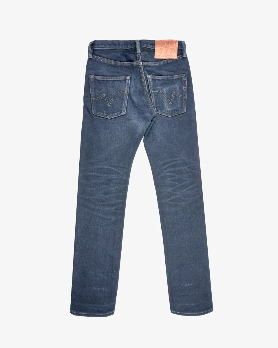 21oz Selvedge Denim Slim Tapered Cut Jeans - Indigo Overdyed Black (IH-777s-21od) Tag 29, Hemmed to 32.0" sold by Iron Heart product image thumbnail 2