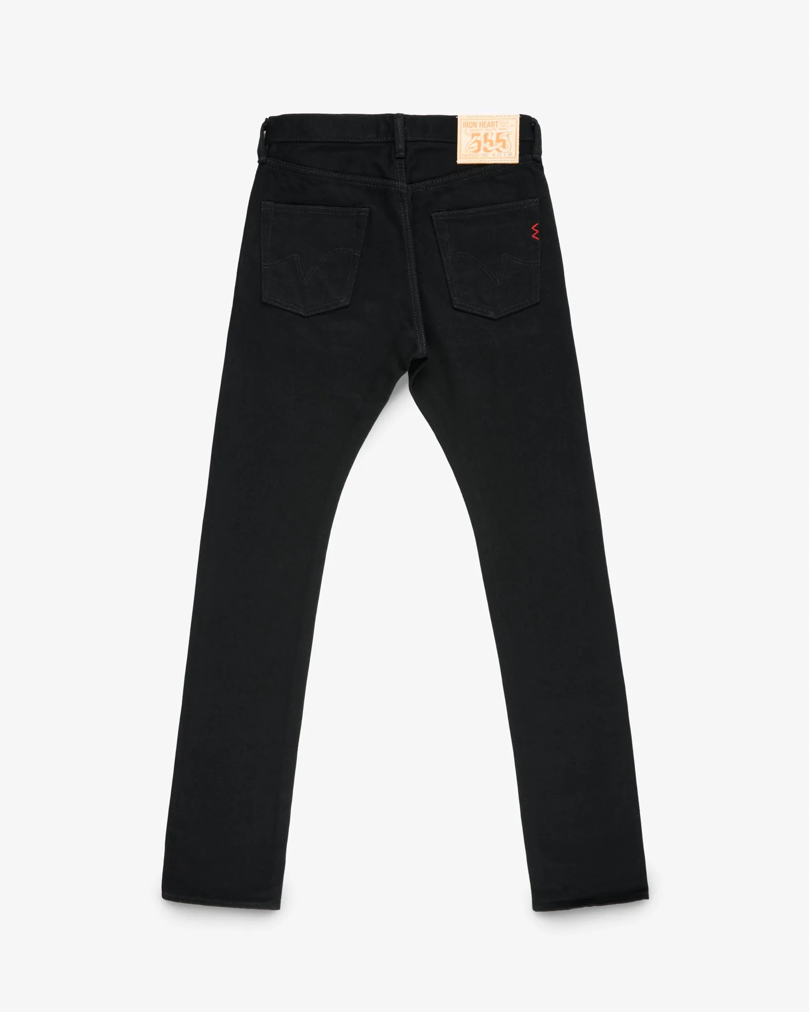 21oz Selvedge Denim Slim Cut Jeans - Superblack (Fades To Grey) sold by Iron Heart product image thumbnail 4