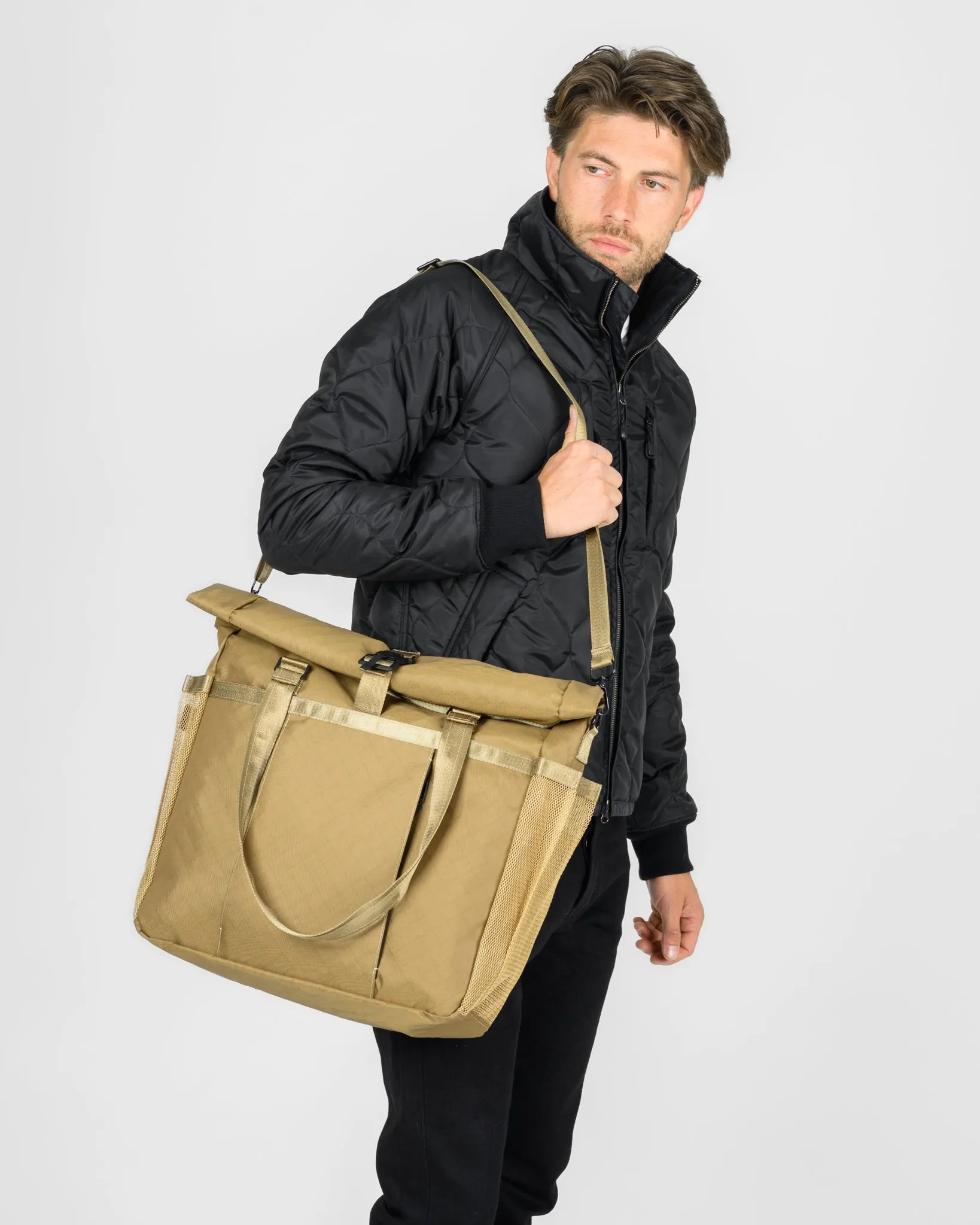 OGL XTAC Roll Top Tote Bag - Brown sold by Iron Heart product image thumbnail 2