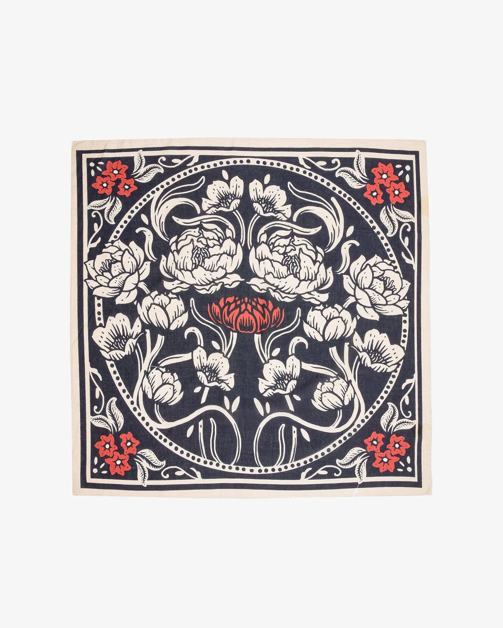 Felix Green Organic Cotton "Aubrey" Bandana - Charcoal sold by Iron Heart