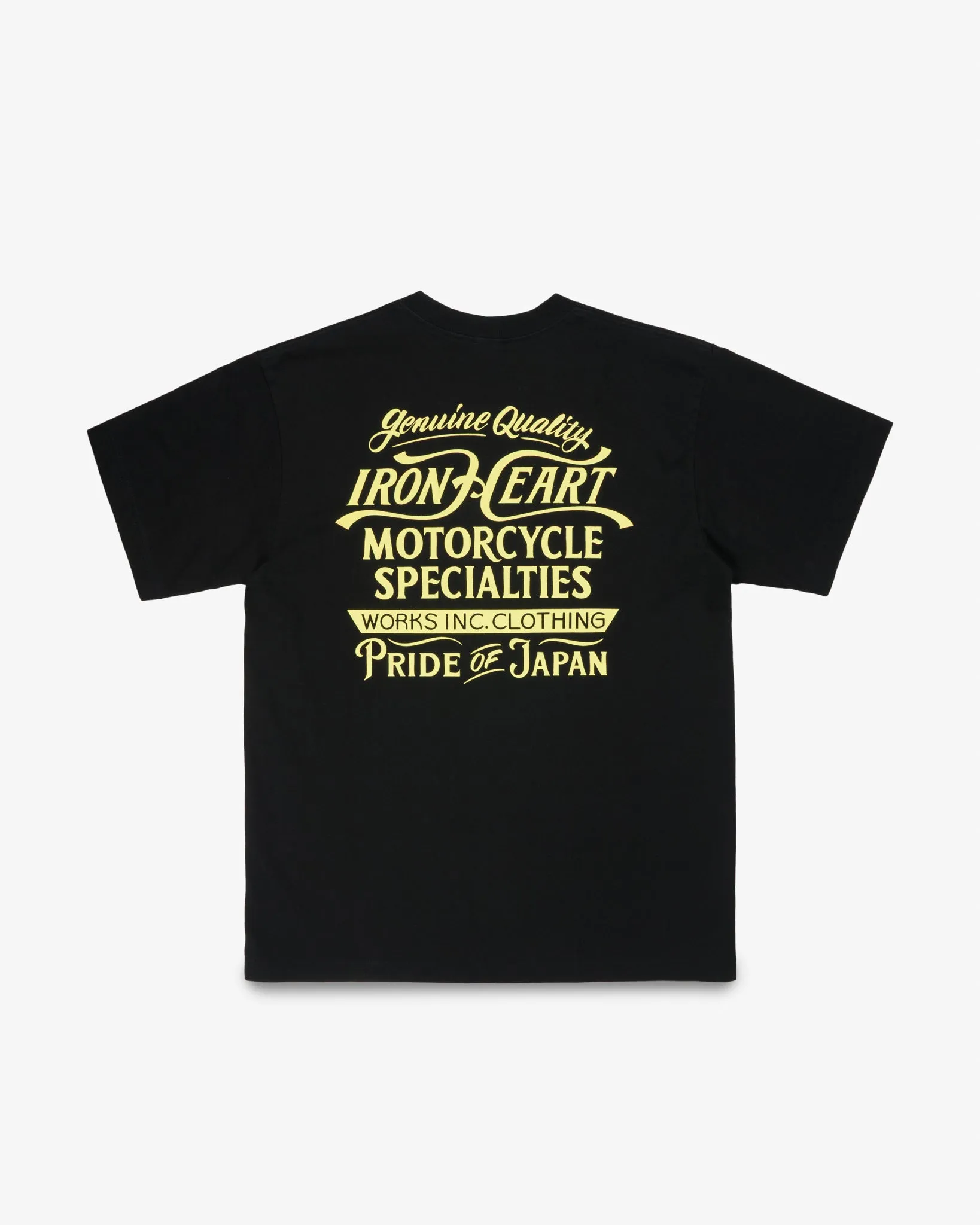 7.5oz Printed Loopwheel Crew Neck T-Shirt - Black sold by Iron Heart product image thumbnail 5