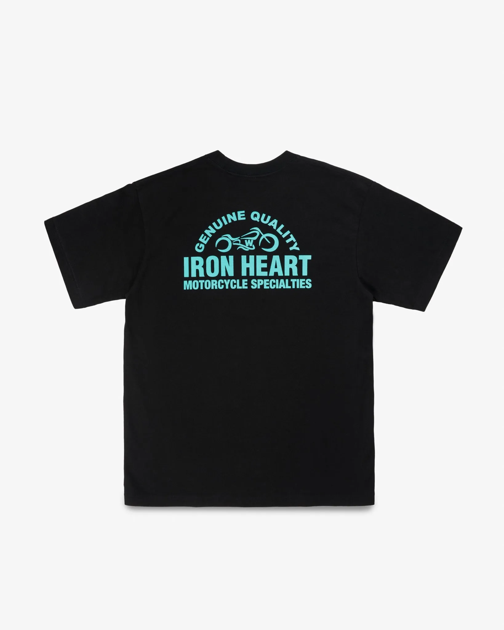 7.5oz Printed Loopwheel Crew Neck T-Shirt - Black sold by Iron Heart product image thumbnail 5