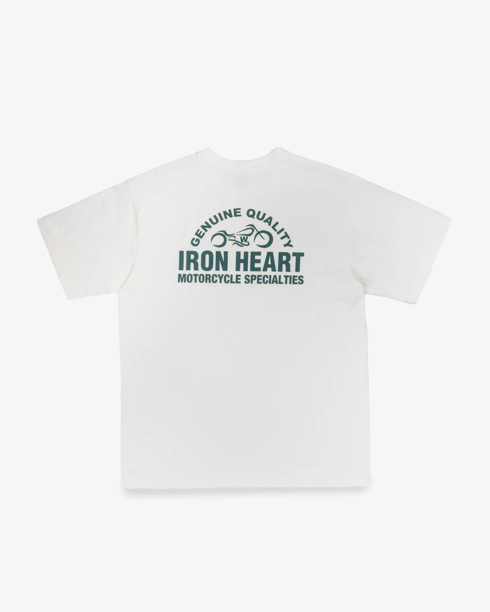 7.5oz Printed Loopwheel Crew Neck T-Shirt - White sold by Iron Heart product image thumbnail 5