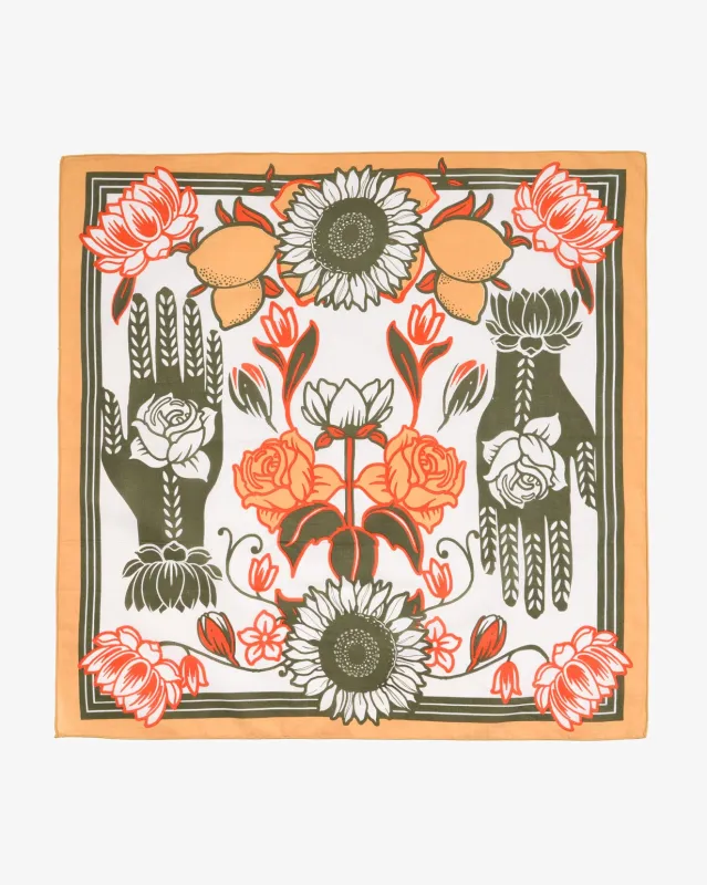 Felix Green Organic Cotton "Desperado" Bandana - Peach sold by Iron Heart