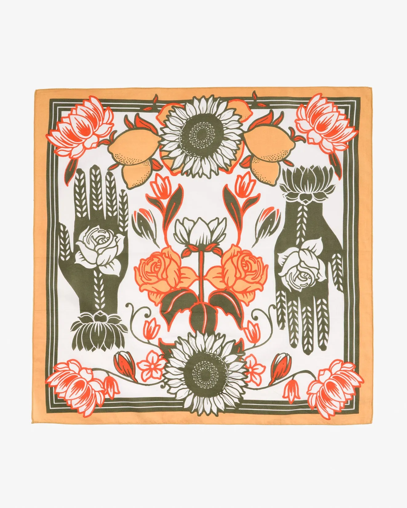 Felix Green Organic Cotton "Desperado" Bandana - Peach sold by Iron Heart