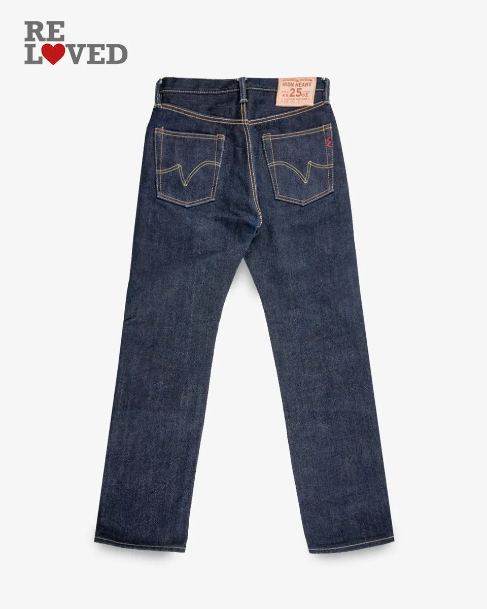 25oz Selvedge Denim Slim Straight Cut Jeans - Indigo (IH-666-XHS) Tag 31, Hemmed to 30.0" sold by Iron Heart product image thumbnail 2