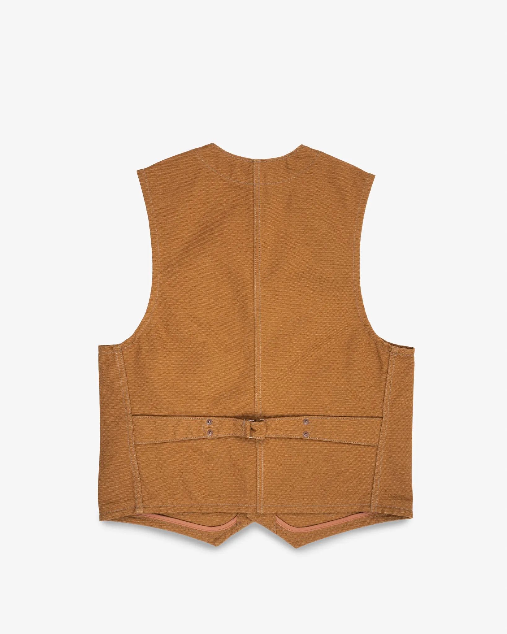 17oz Cotton Duck Work Vest - Brown sold by Iron Heart product image thumbnail 4