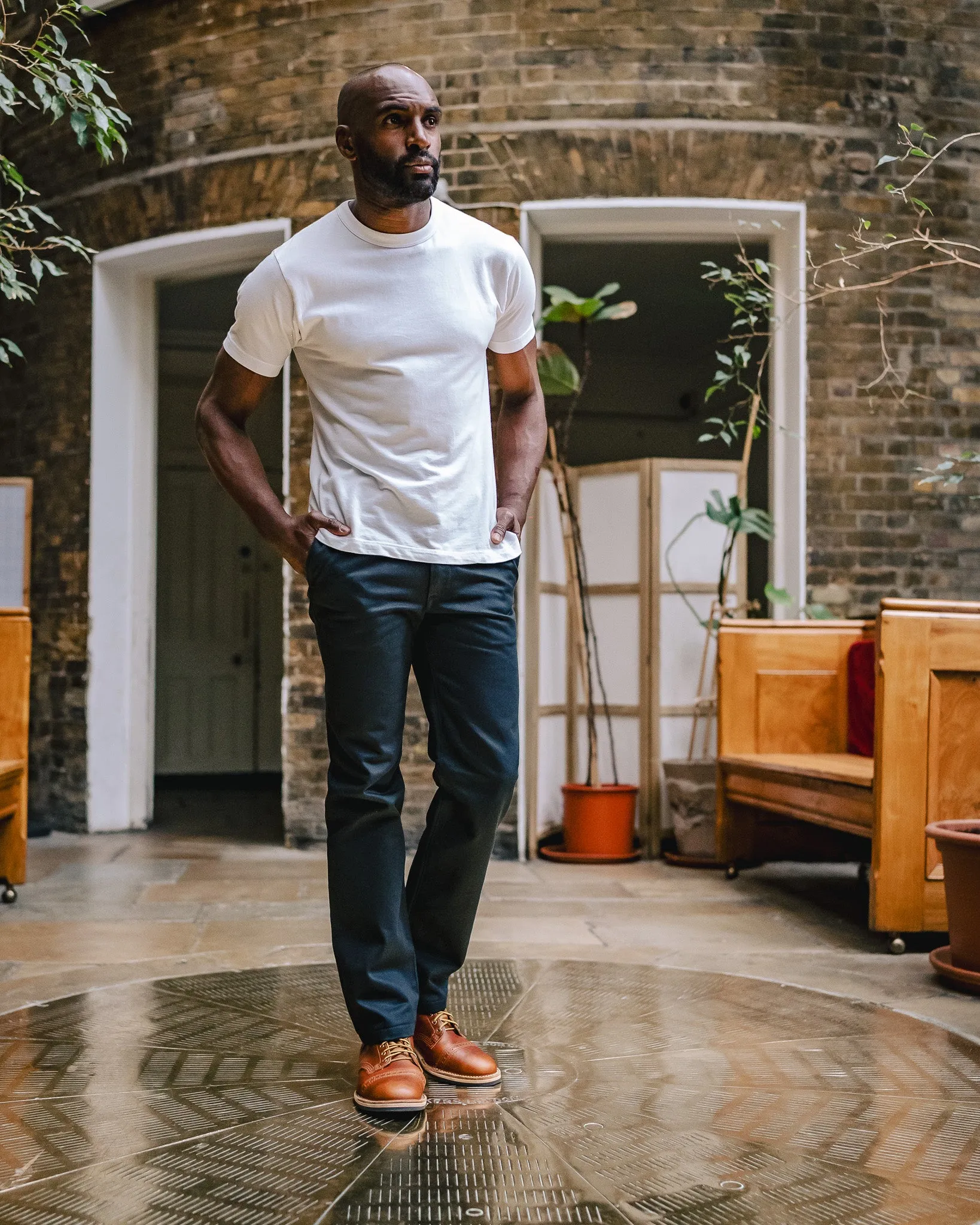 12oz Heavy Cotton Regular Fit Chinos - Navy sold by Iron Heart product image thumbnail 3