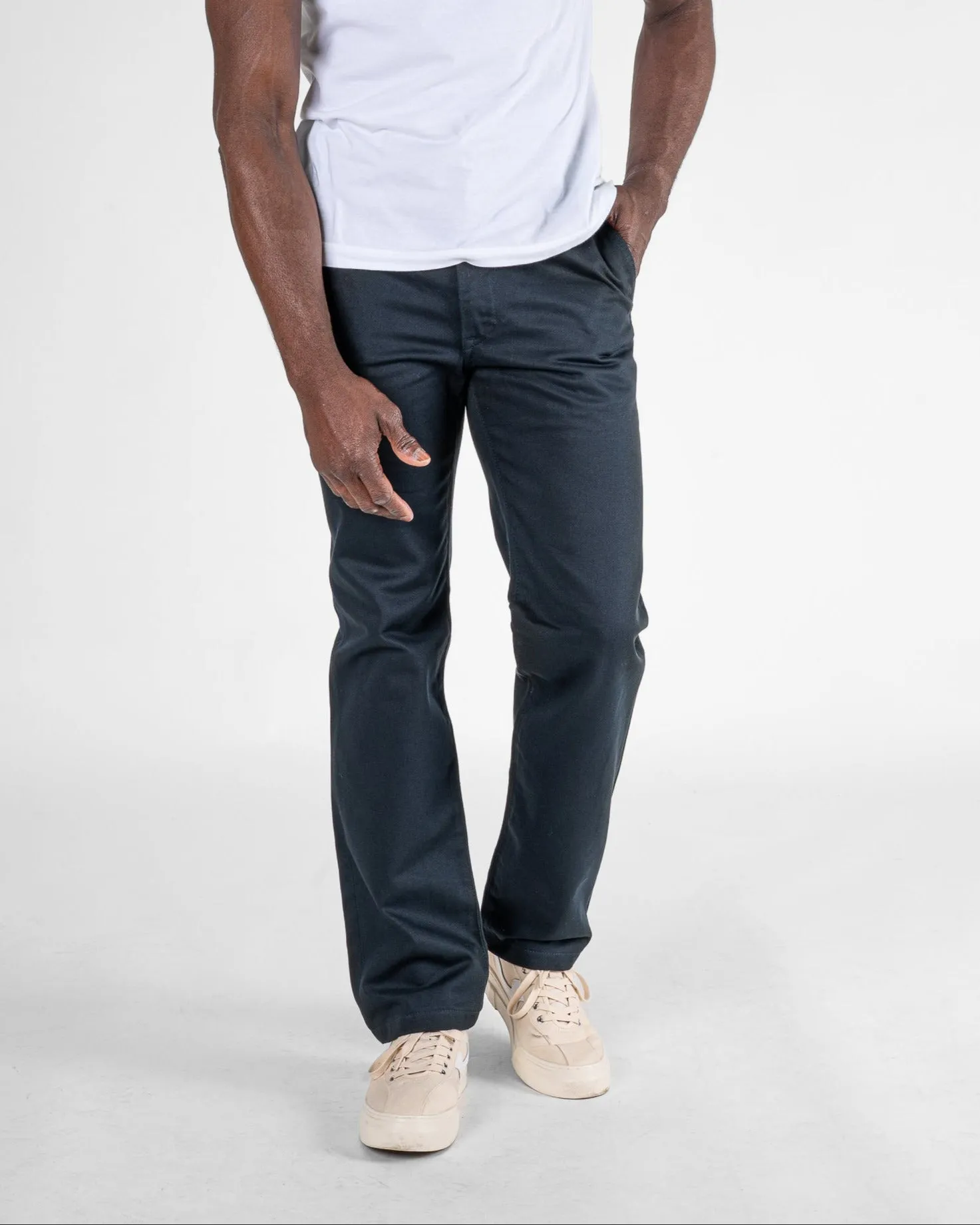 12oz Heavy Cotton Regular Fit Chinos - Navy sold by Iron Heart product image thumbnail 2