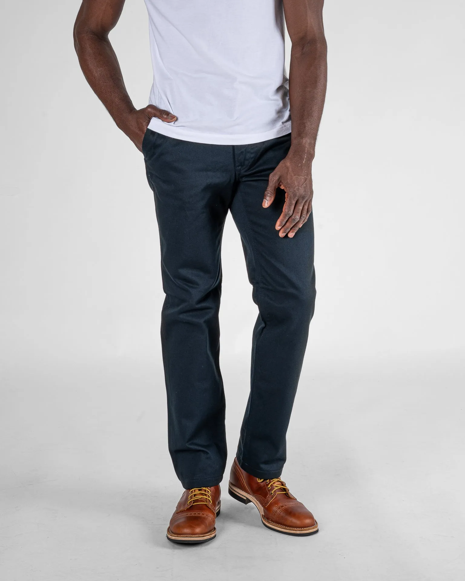 12oz Heavy Cotton Relaxed Fit Chinos - Navy sold by Iron Heart product image thumbnail 2