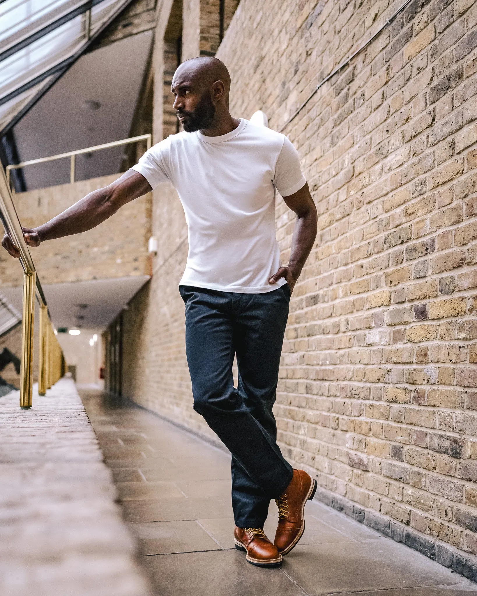 12oz Heavy Cotton Relaxed Fit Chinos - Navy sold by Iron Heart product image thumbnail 3