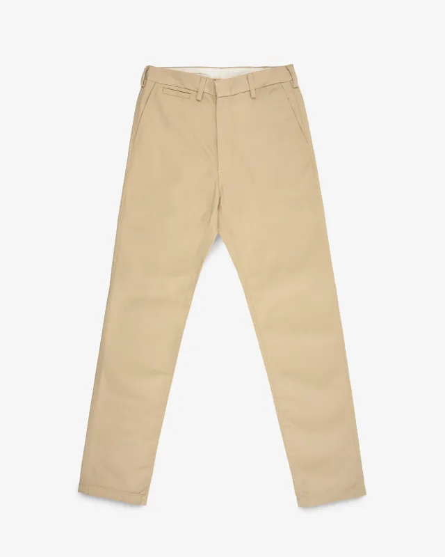 12oz Heavy Cotton Relaxed Fit Chinos - Khaki sold by Iron Heart