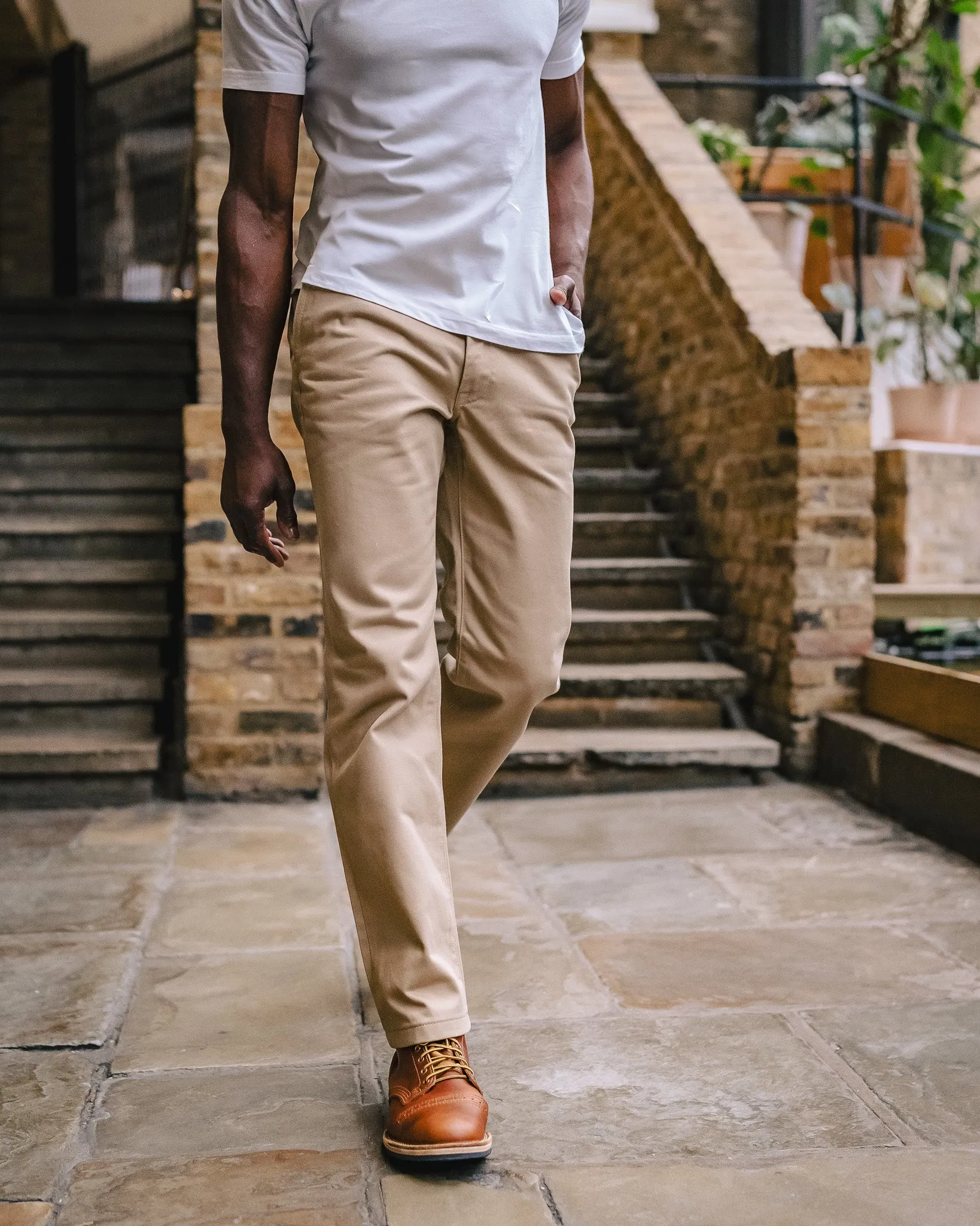 12oz Heavy Cotton Relaxed Fit Chinos - Khaki sold by Iron Heart product image thumbnail 4