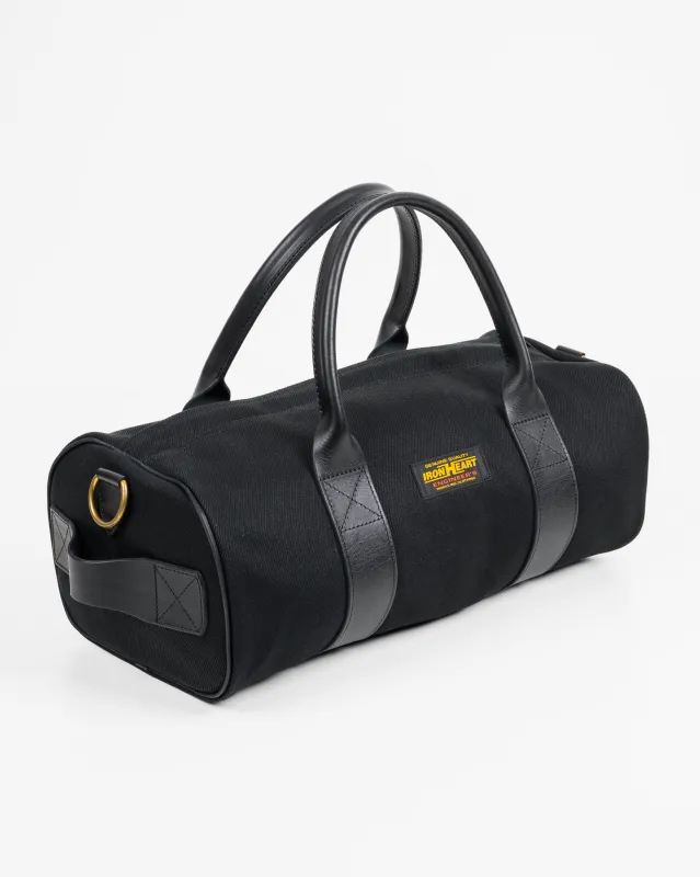 21oz Denim and Buttero Leather Holdall - Superblack made by Iron Heart