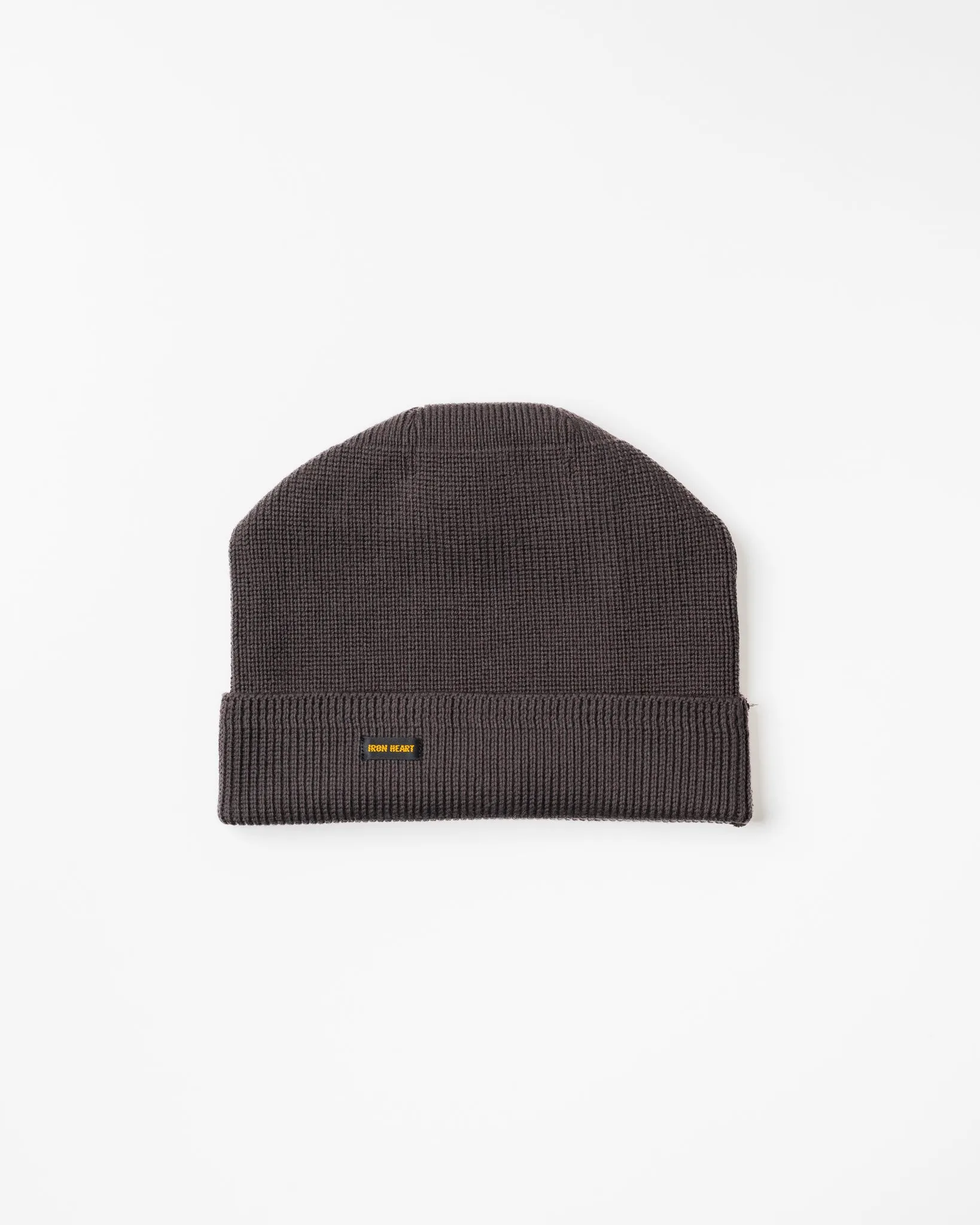 100% Cotton Ribbed Beanie - Grey sold by Iron Heart