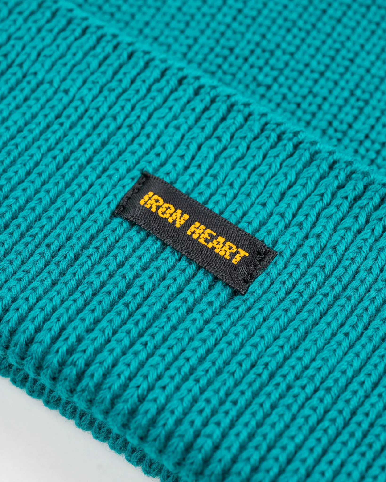 100% Cotton Ribbed Beanie - Blue sold by Iron Heart product image thumbnail 2