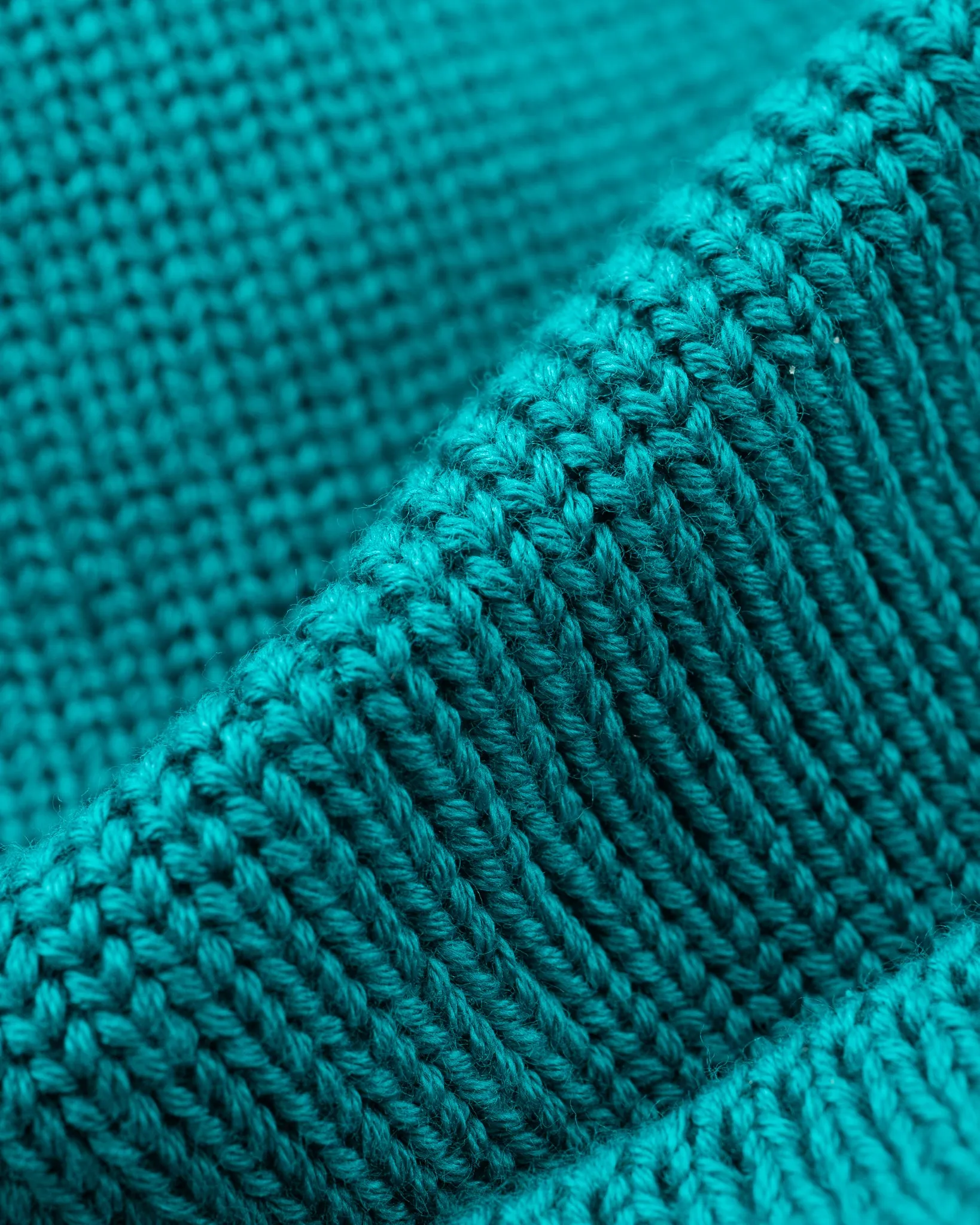 100% Cotton Ribbed Beanie - Blue sold by Iron Heart product image thumbnail 3