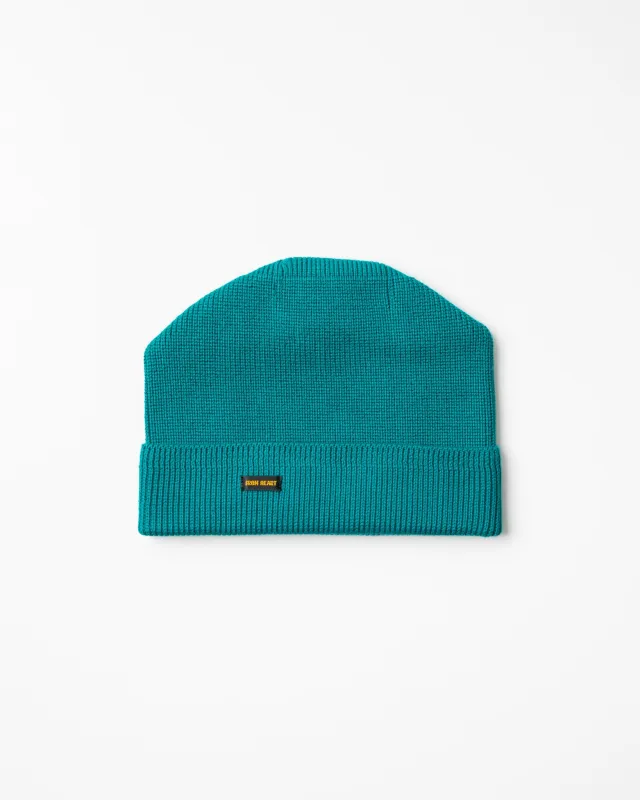 100% Cotton Ribbed Beanie - Blue sold by Iron Heart