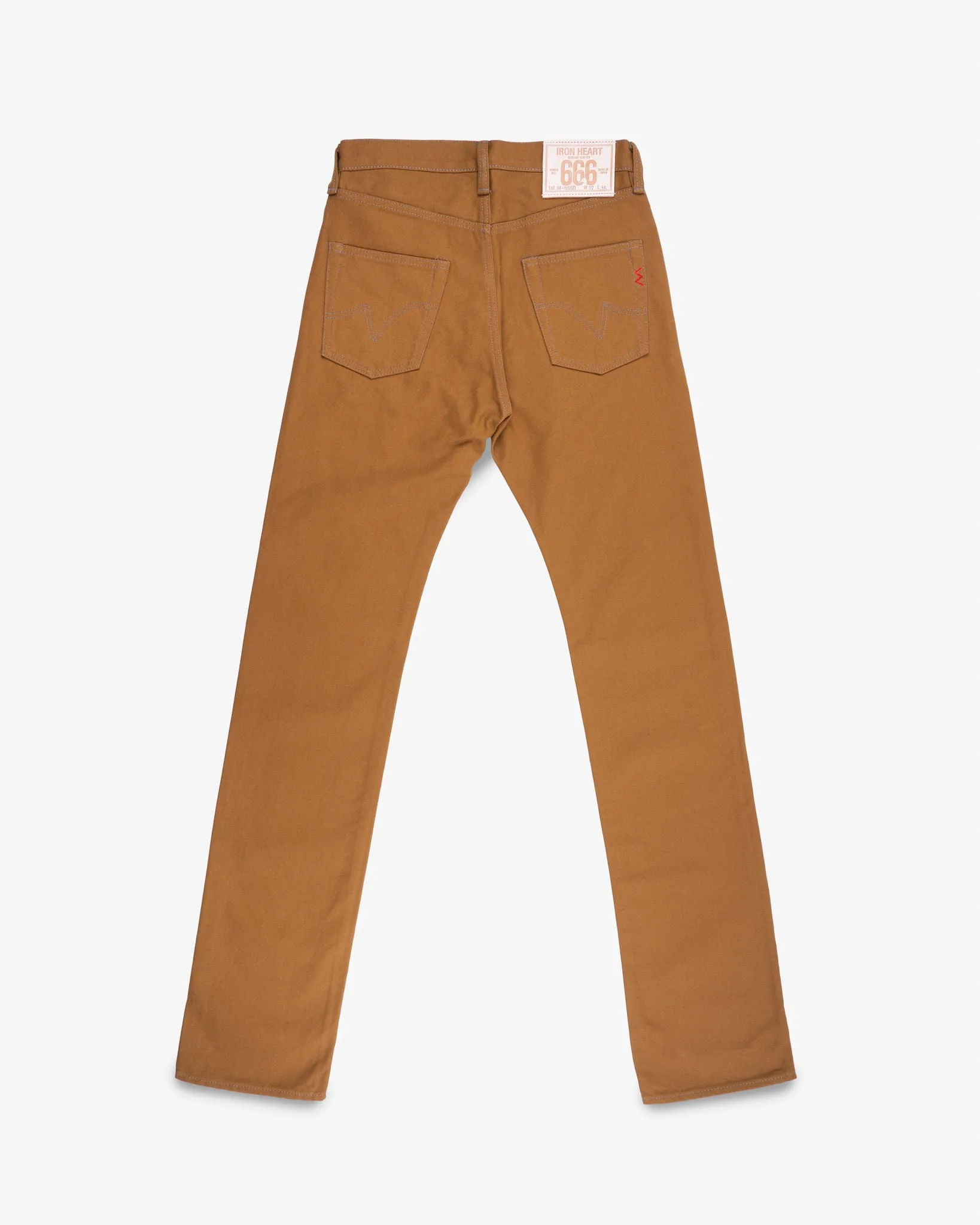 17oz Duck Slim Straight Cut Jeans - Brown sold by Iron Heart product image thumbnail 5