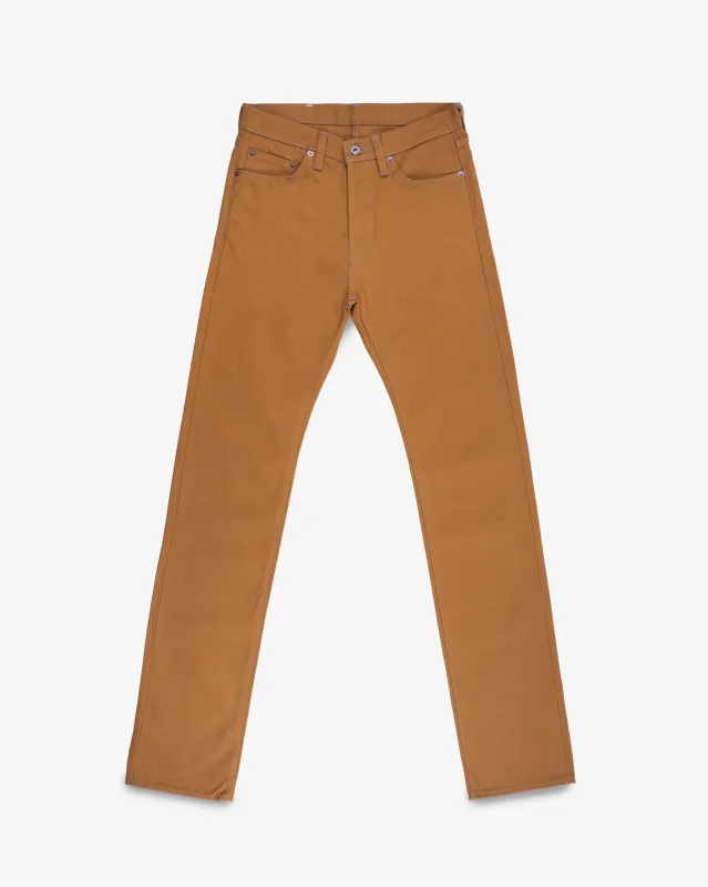 17oz Duck Slim Straight Cut Jeans - Brown sold by Iron Heart