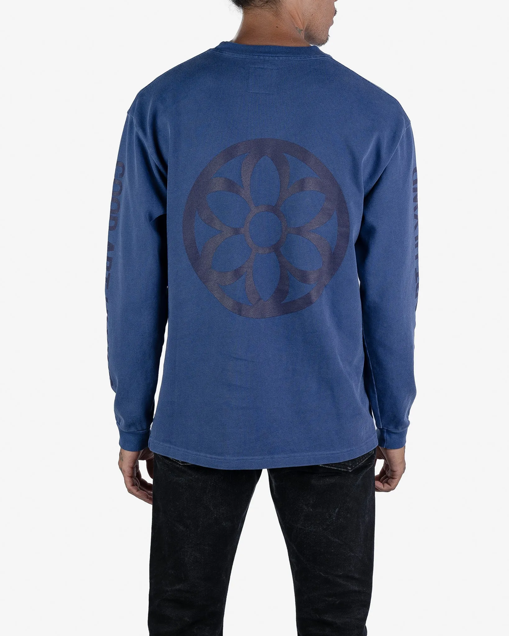 GOOD ART HLYWD Heavyweight Long Sleeve Crew Neck T-Shirt - Cobalt Blue sold by Iron Heart product image thumbnail 3