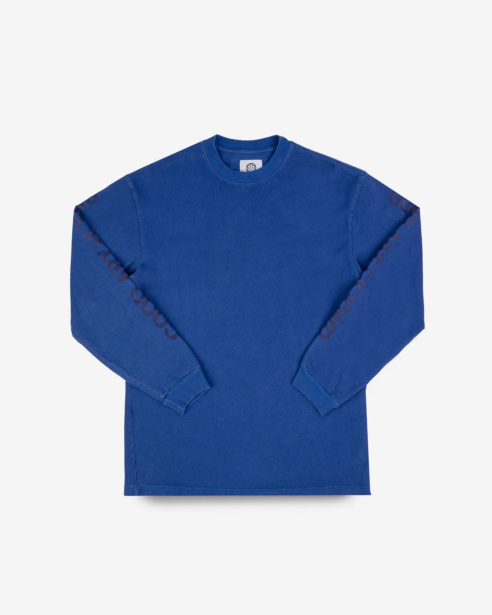 GOOD ART HLYWD Heavyweight Long Sleeve Crew Neck T-Shirt - Cobalt Blue sold by Iron Heart