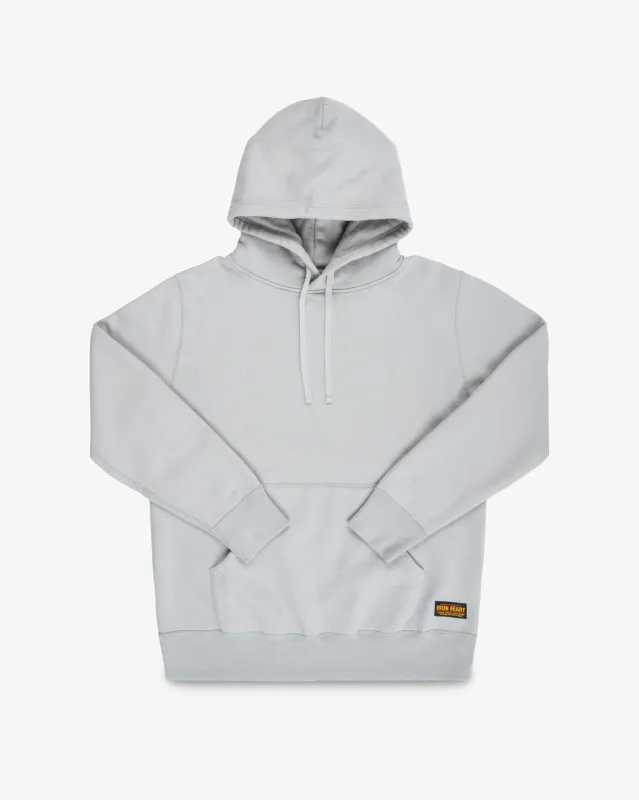 14oz Ultra Heavyweight Loopwheel Cotton Hoodie - Grey made by Iron Heart