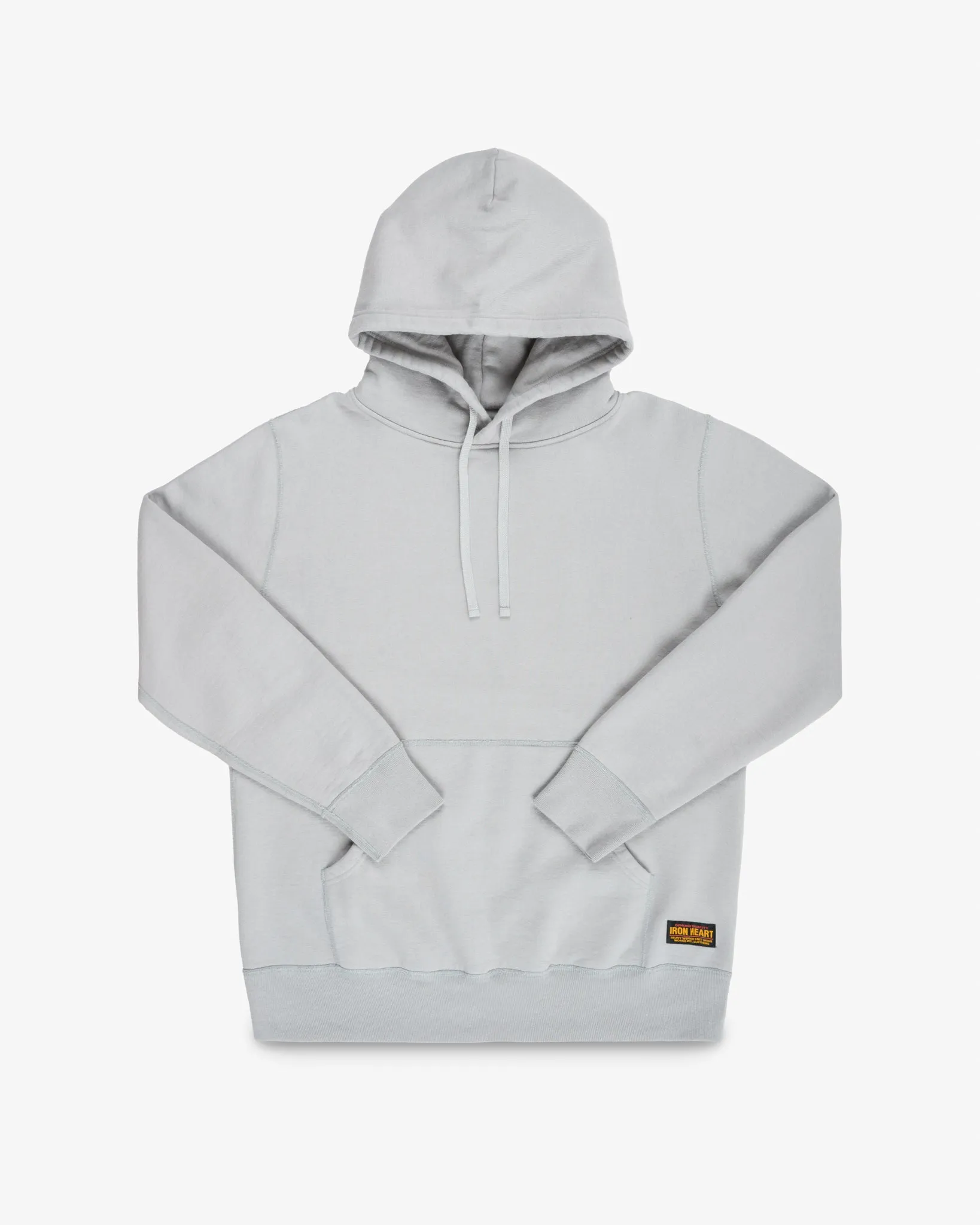 14oz Ultra Heavyweight Loopwheel Cotton Hoodie - Grey sold by Iron Heart