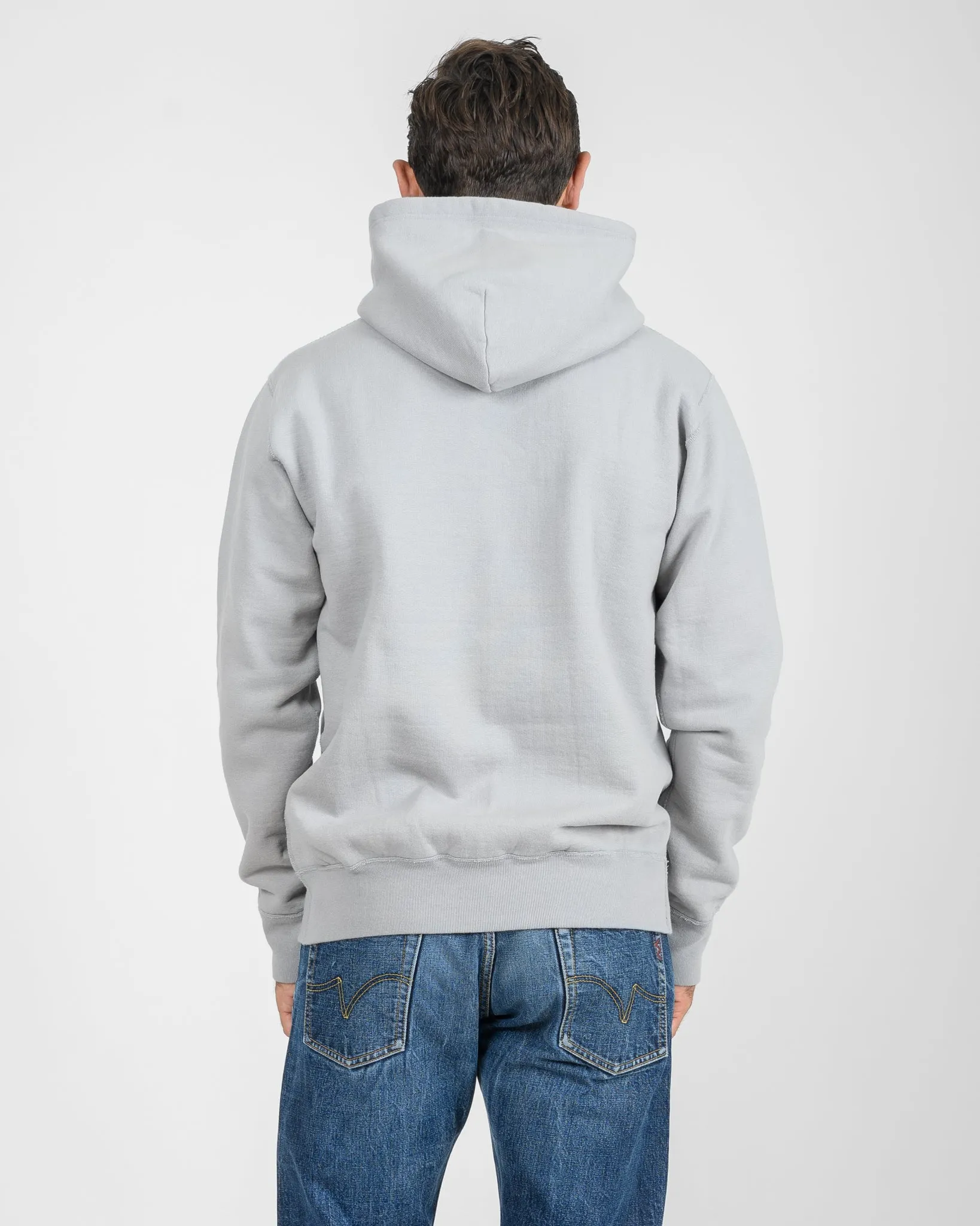 14oz Ultra Heavyweight Loopwheel Cotton Hoodie - Grey sold by Iron Heart product image thumbnail 3