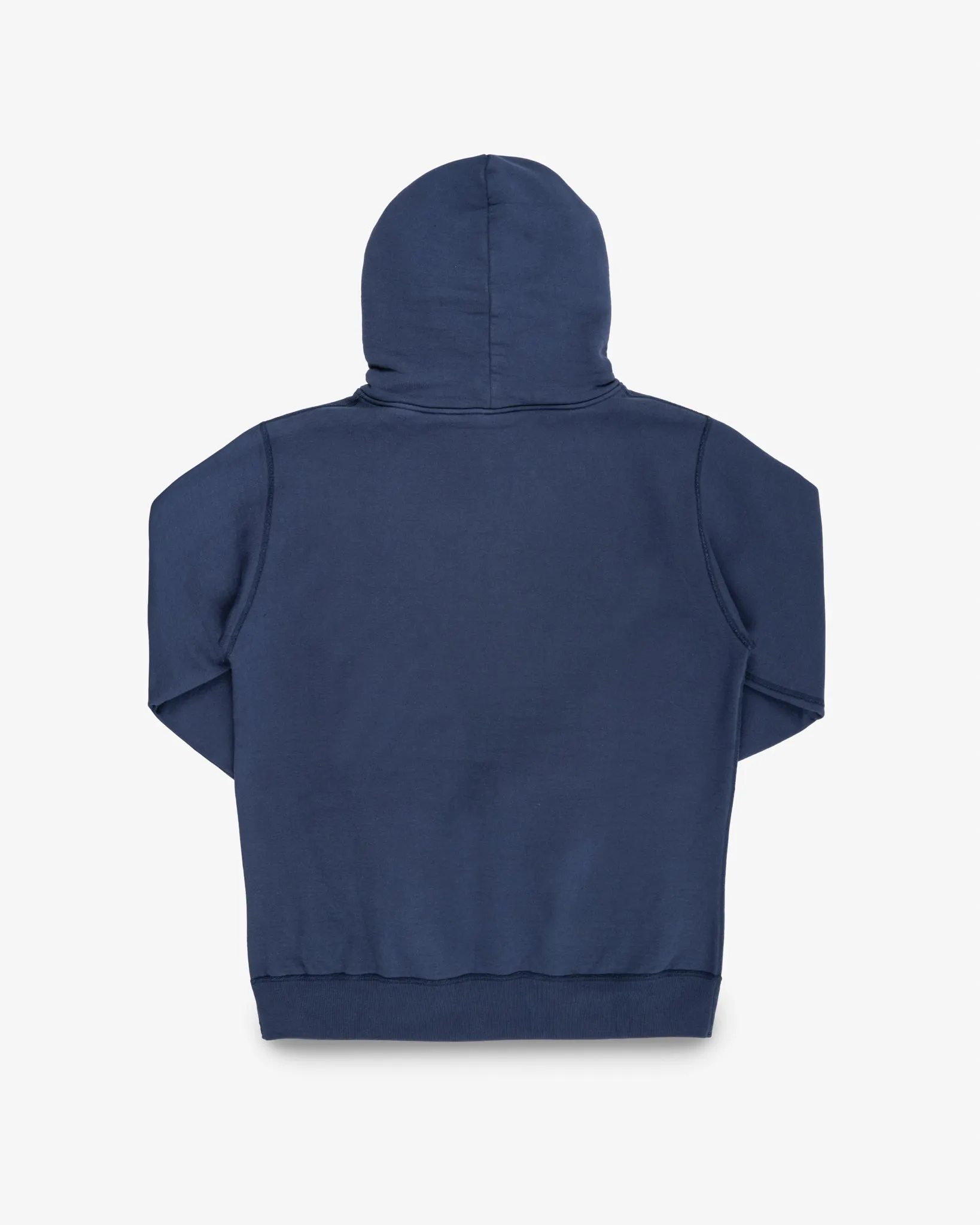 14oz Ultra Heavyweight Loopwheel Cotton Hoodie - Navy sold by Iron Heart product image thumbnail 5