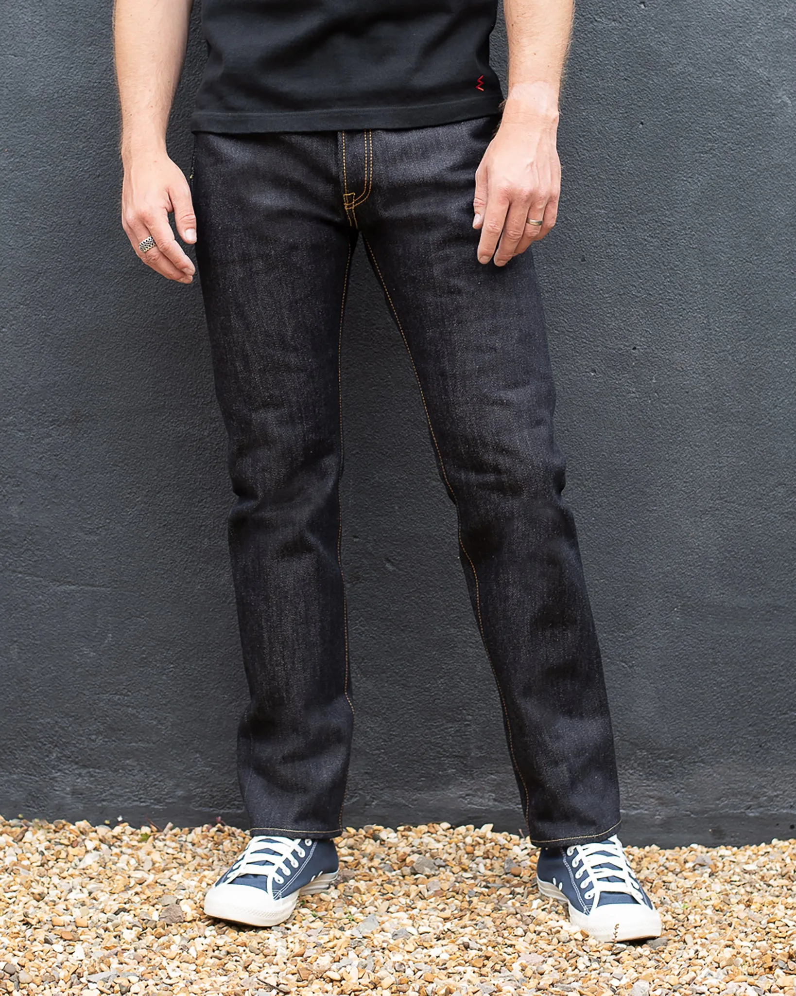 25oz Selvedge Denim Relaxed Tapered Cut Jeans - Indigo sold by Iron Heart product image thumbnail 4