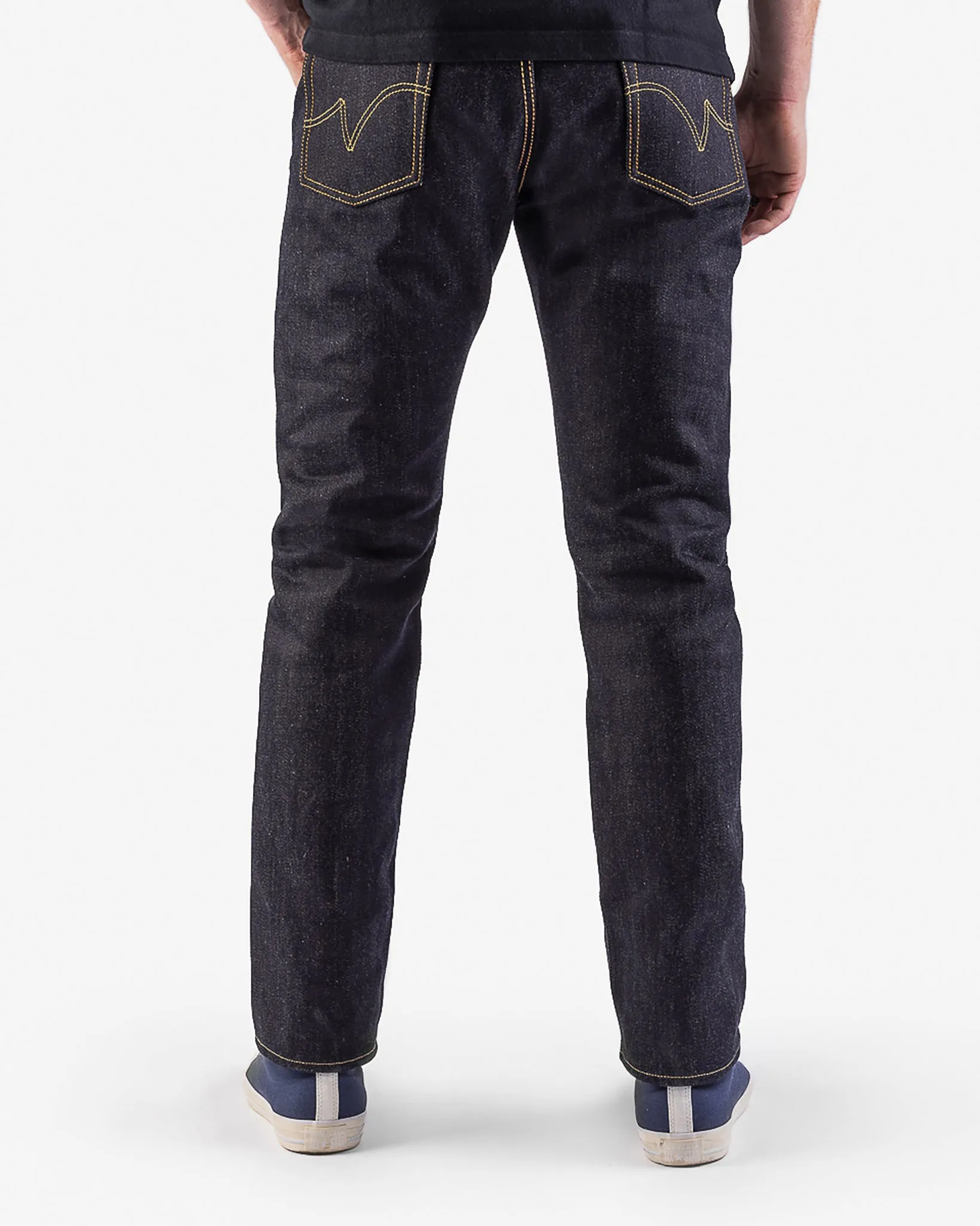 25oz Selvedge Denim Relaxed Tapered Cut Jeans - Indigo sold by Iron Heart product image thumbnail 3