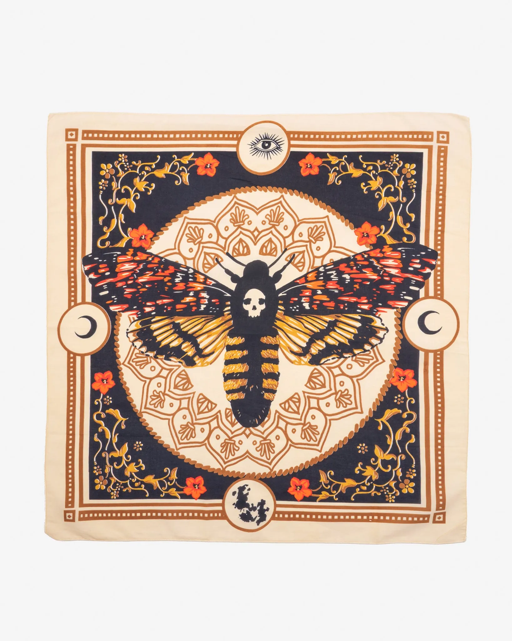 Felix Green Organic Cotton "Papillion" Bandana - Yellow sold by Iron Heart